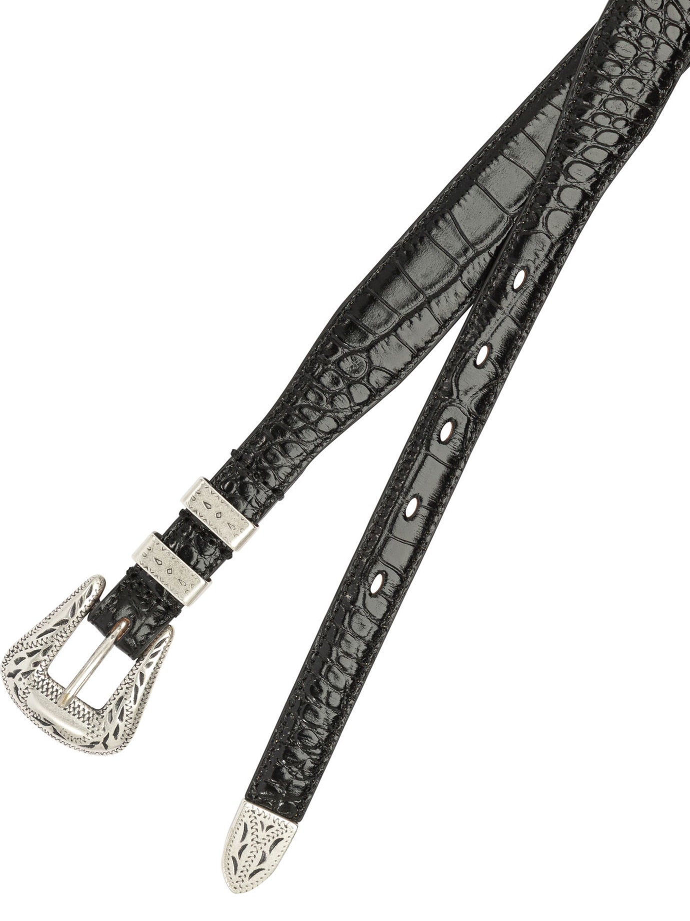 Adriano Meneghetti Palladium Leather Belt