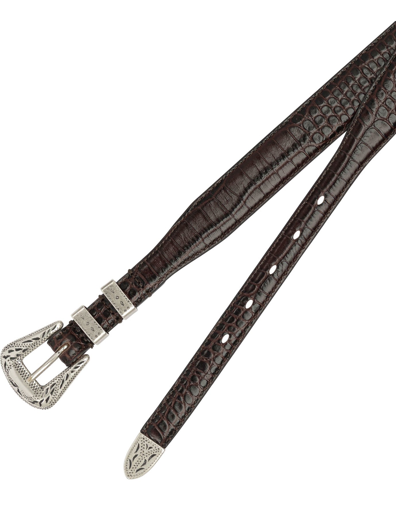 Adriano Meneghetti Palladium Leather Belt