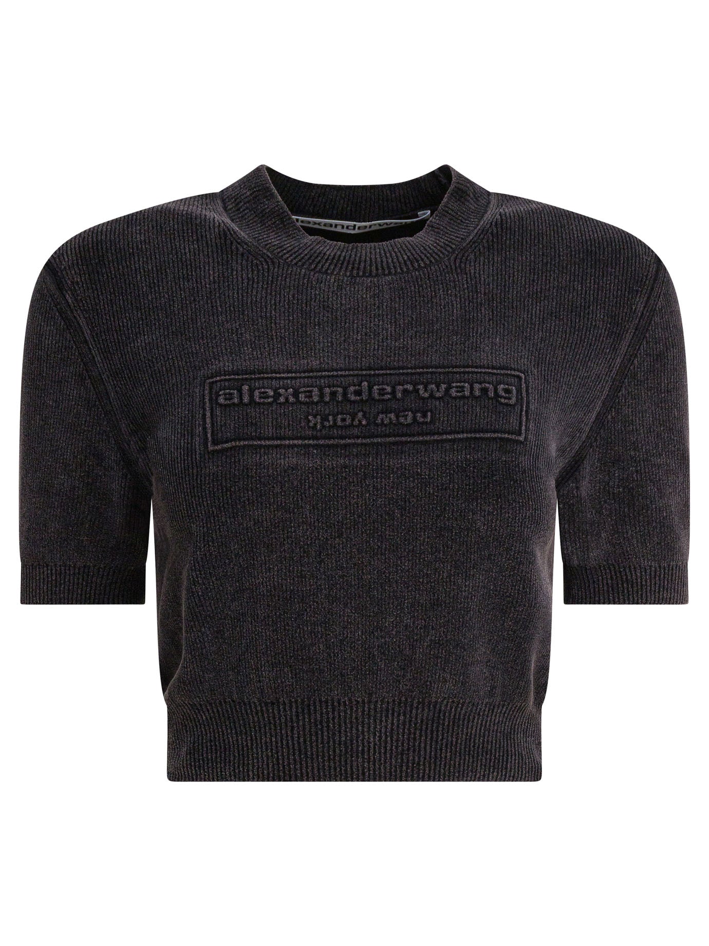 Alexander Wang Cropped T-Shirt With Logo