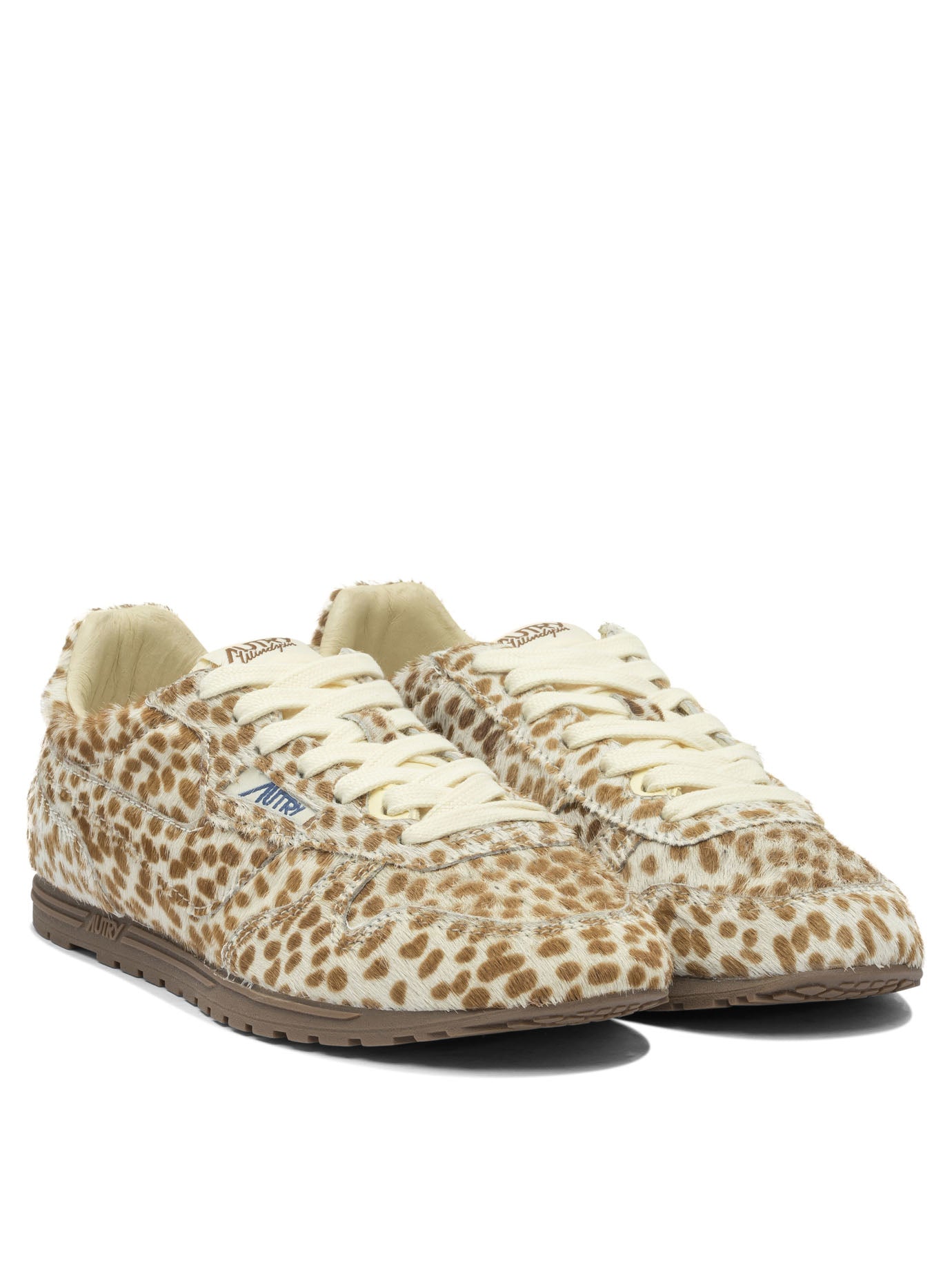 Autry Windspin Low Wom Pony/Nylon Anim/Ivory