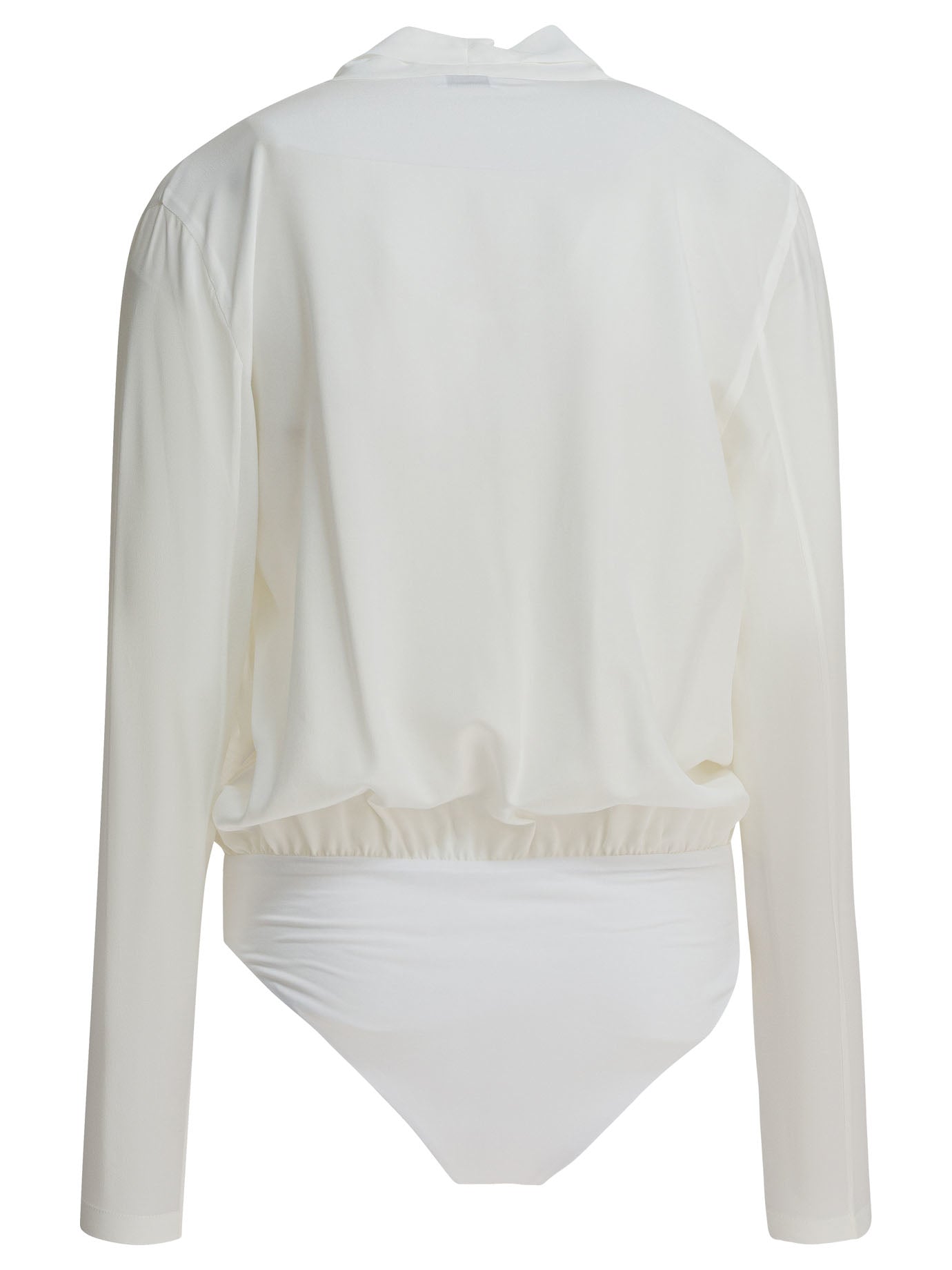 Brunello Cucinelli Silk Crepe De Chine Bodysuit