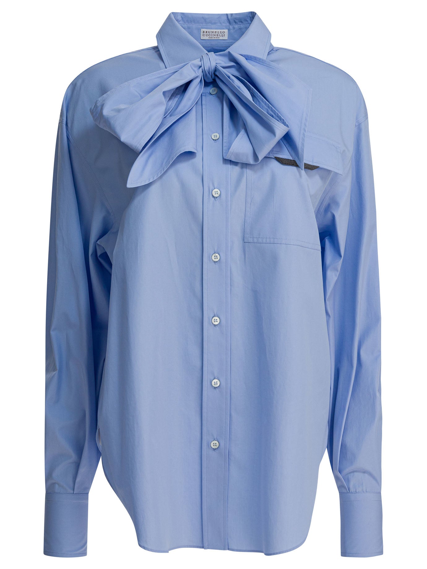Brunello Cucinelli Collar Shirt With Bow