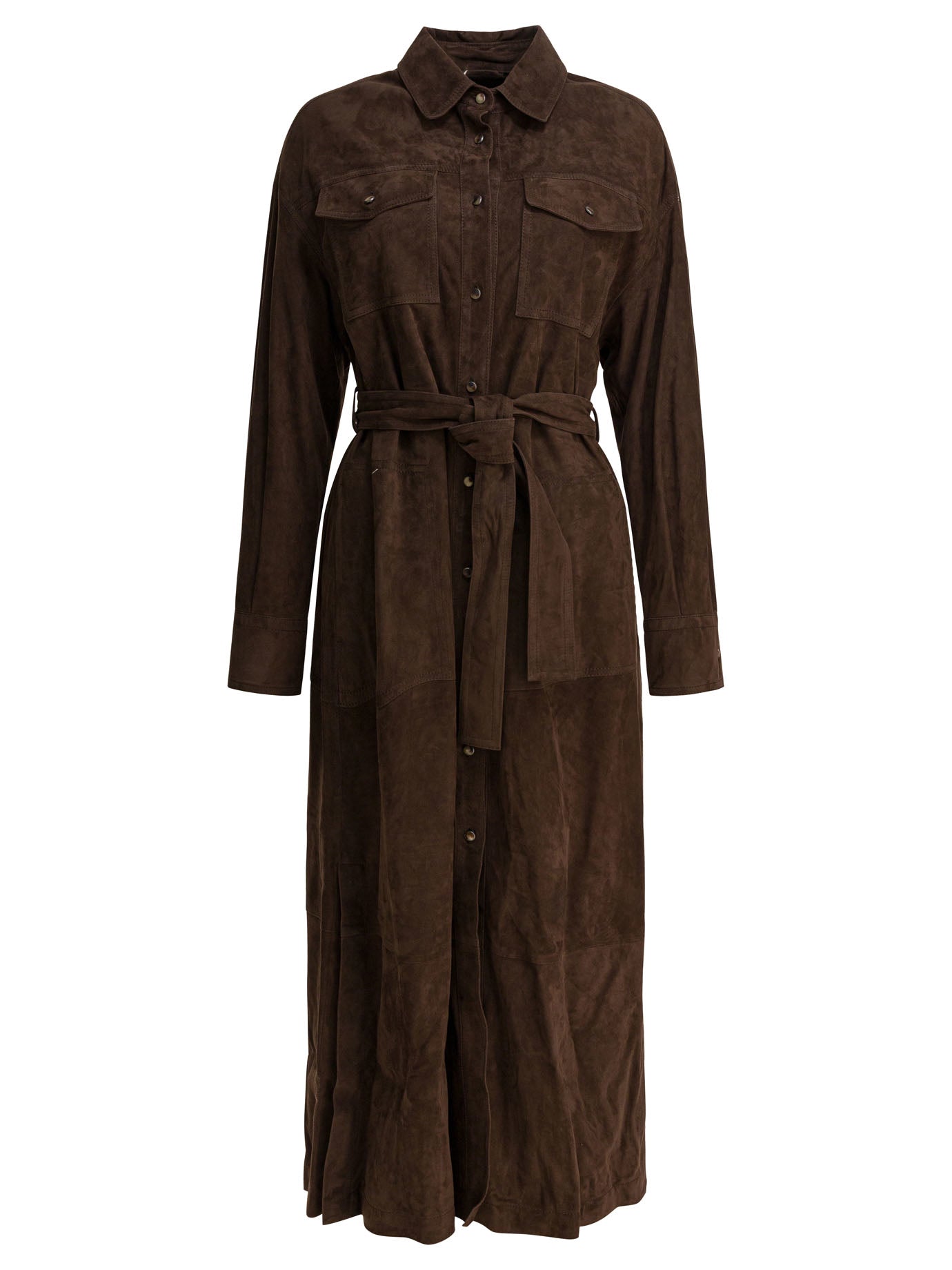 Brunello Cucinelli Chemisier Coat With Necklace