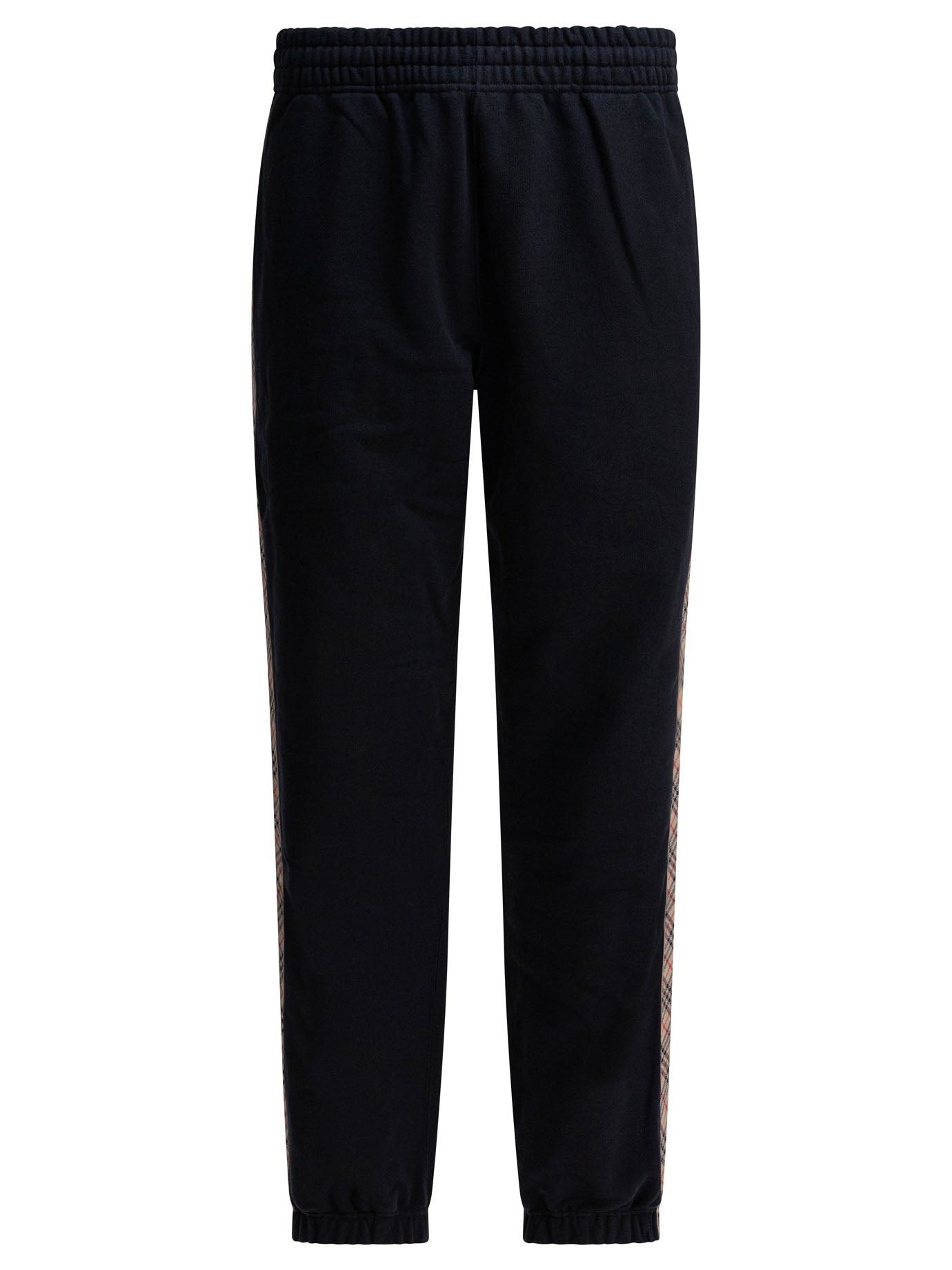 Burberry Trousers With Check Trim