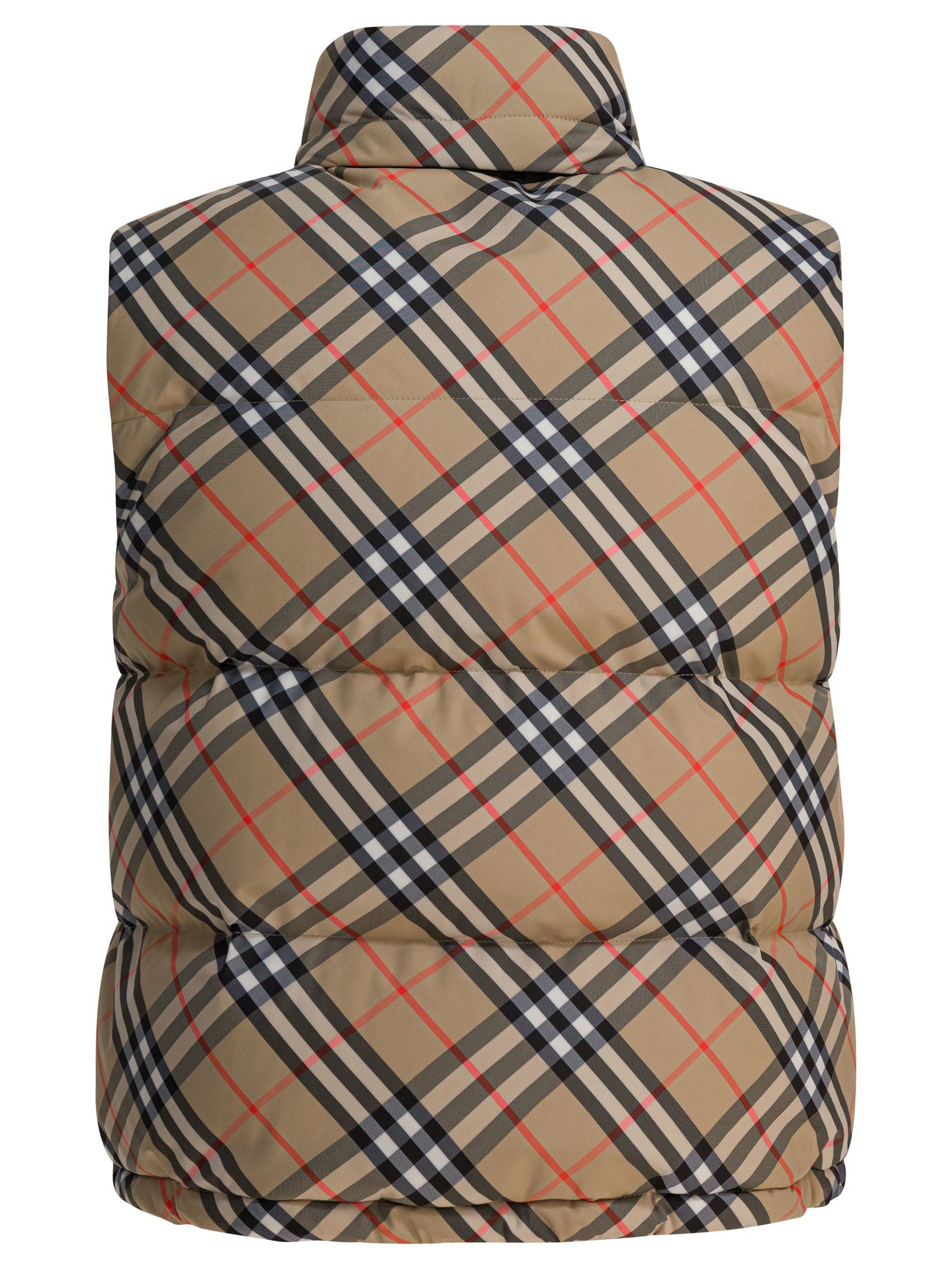Burberry Check Sleeveless Down Jacket
