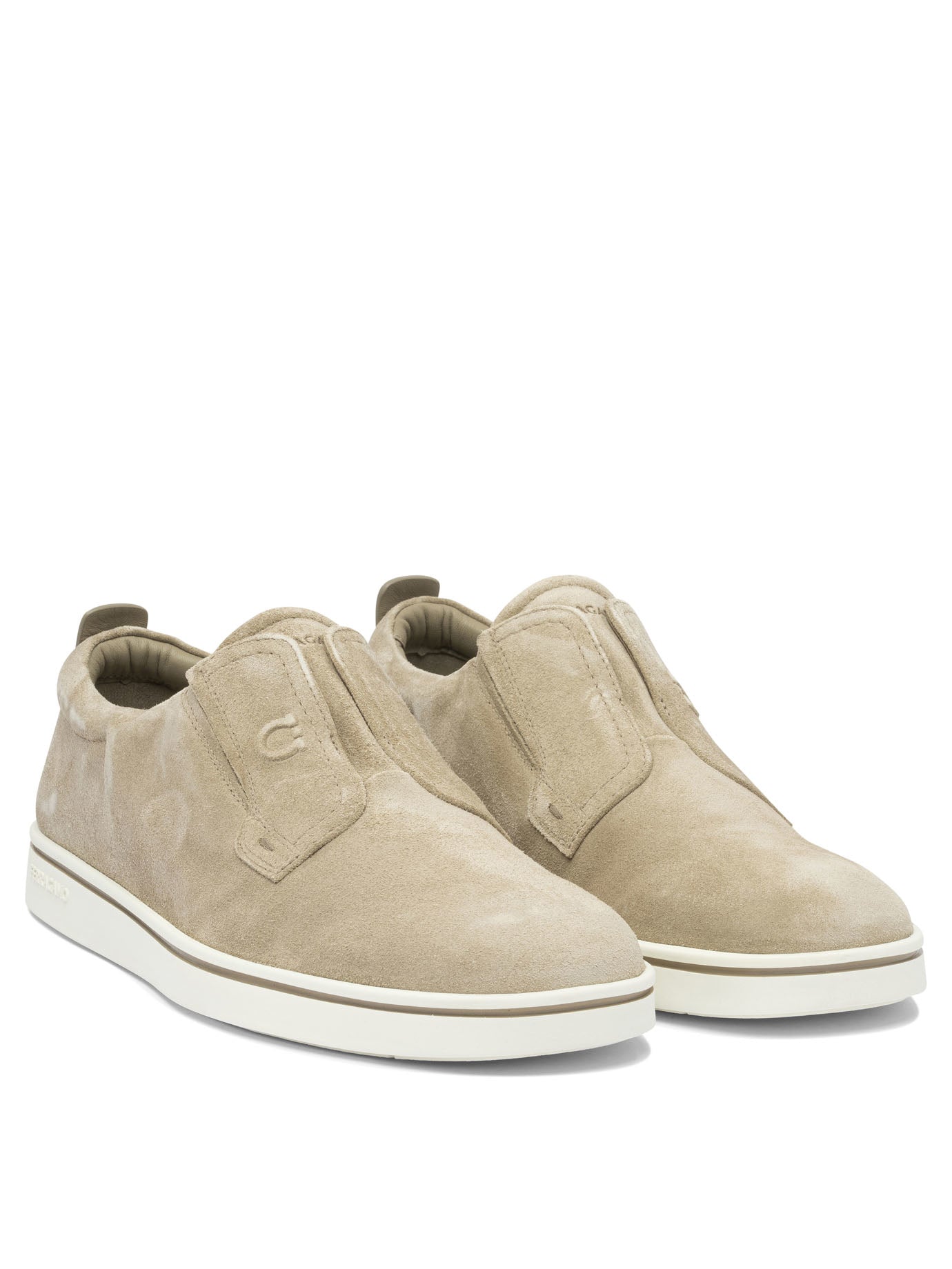 Ferragamo Suede Slip-Ons