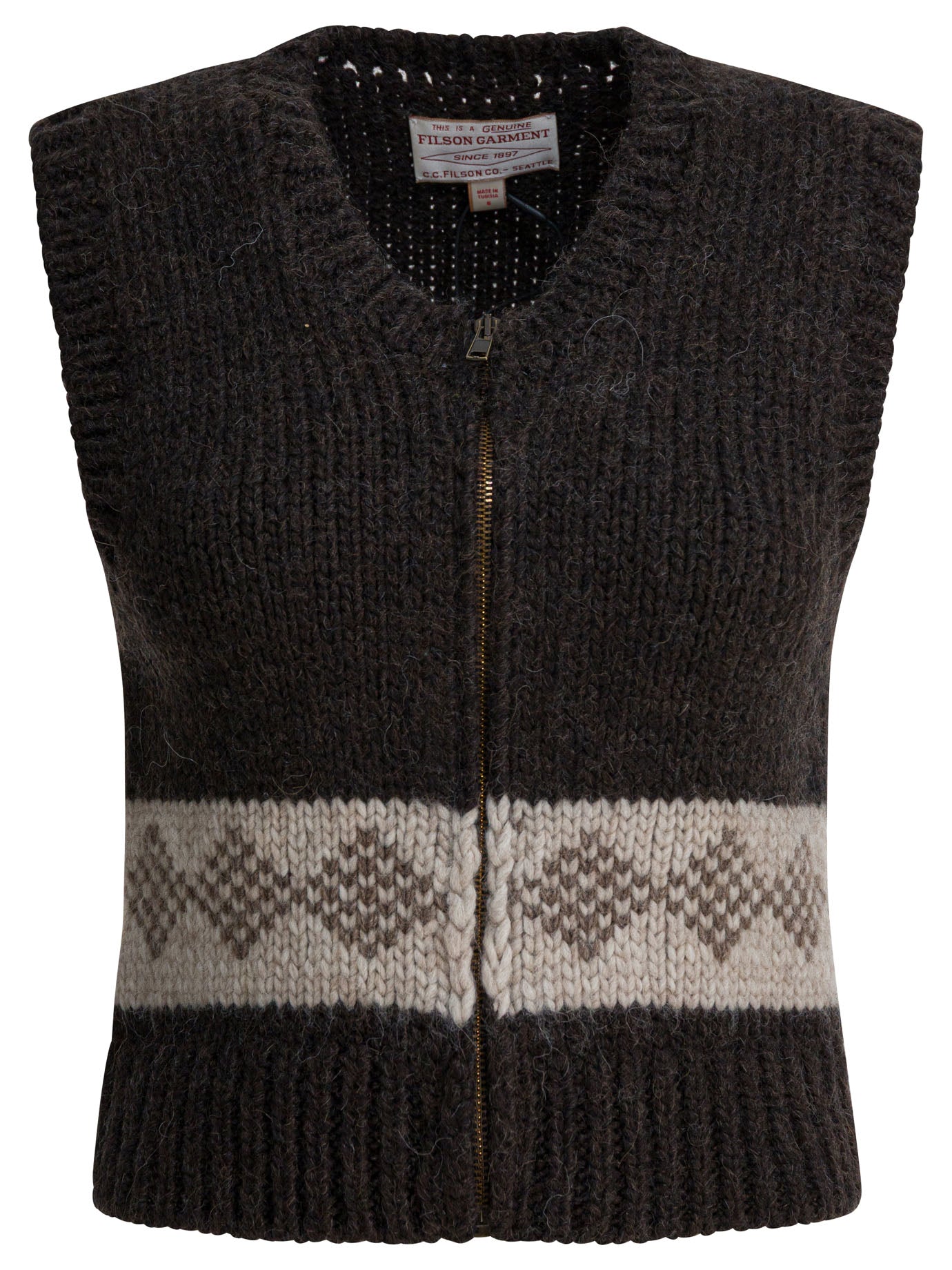 Filson Wool Vest With Zipper