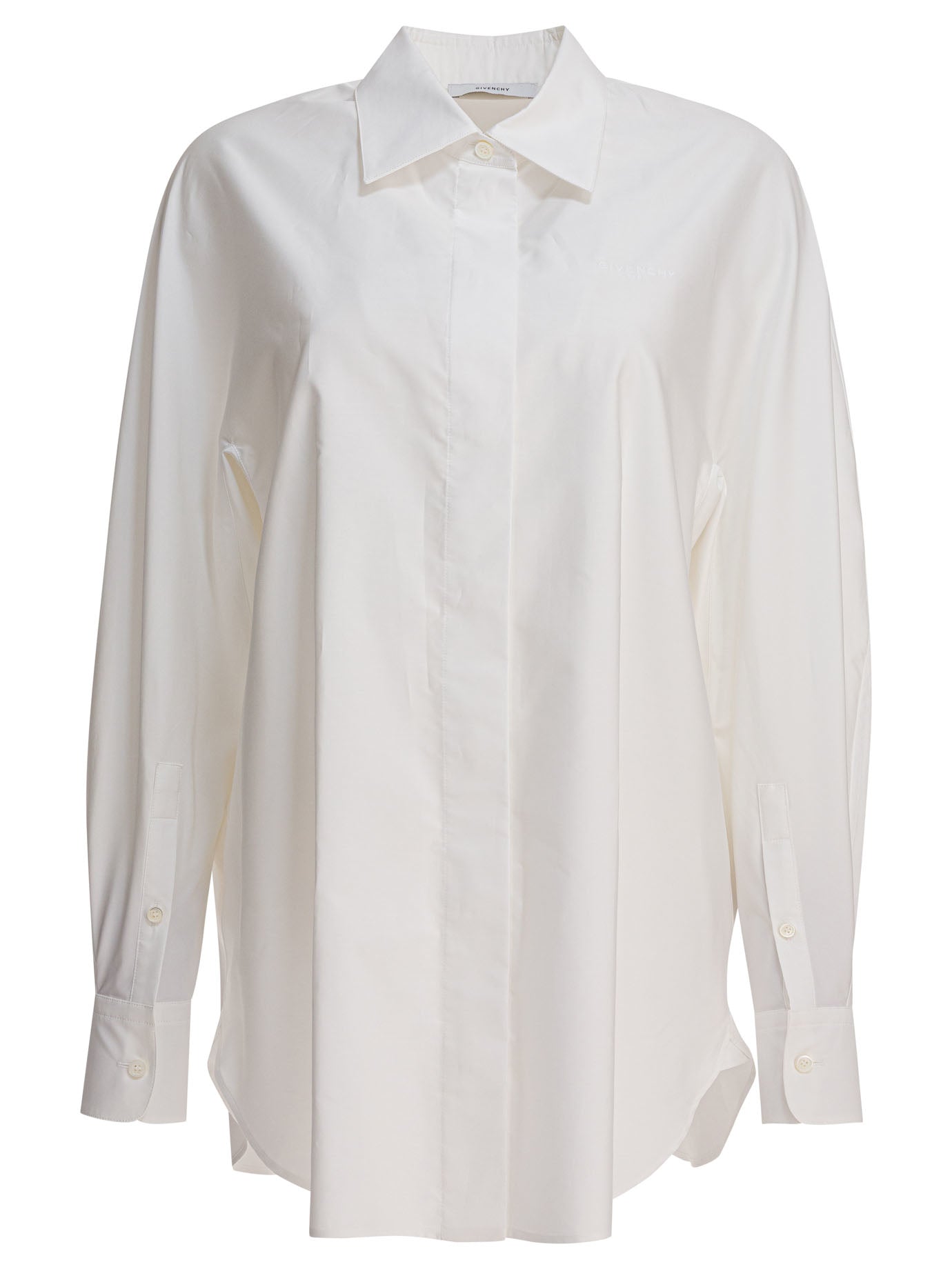 Givenchy Poplin Shirt With Embroidery Givenchy
