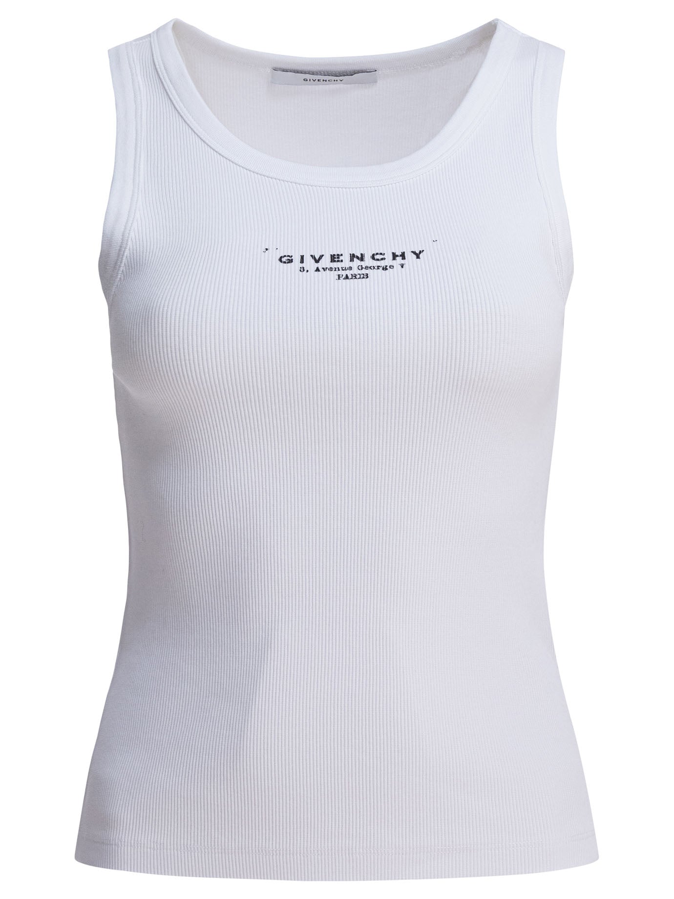 Givenchy Cotton Tank Top With Logo