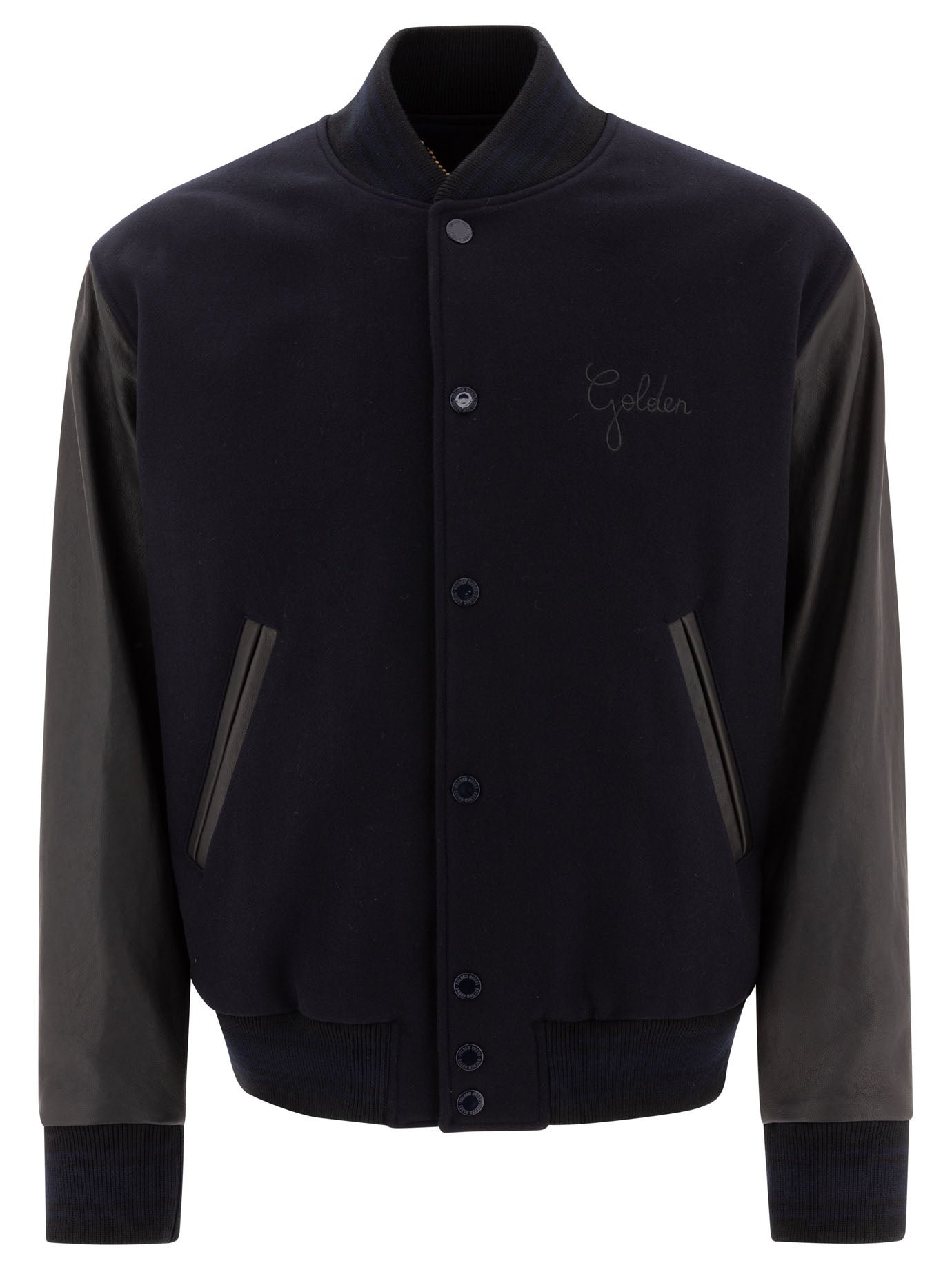 Golden Goose Wool And Leather Bomber Jacket