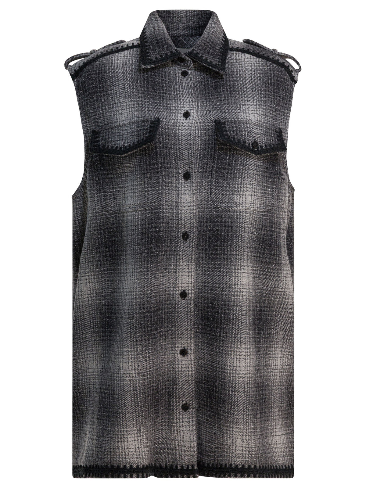 Golden Goose Wool-Blend Chemisier Dress