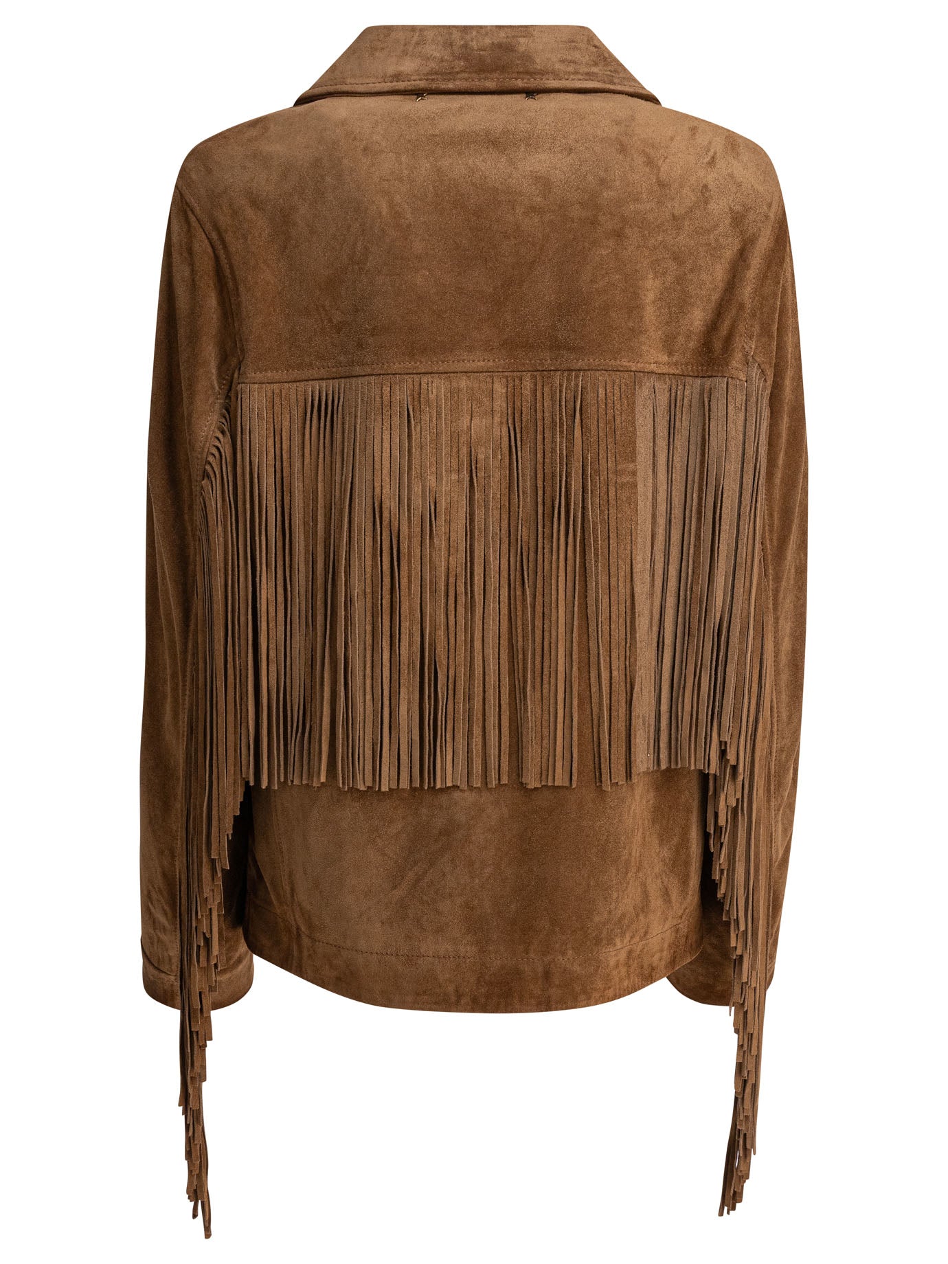 Golden Goose Suede Jacket With Bangs