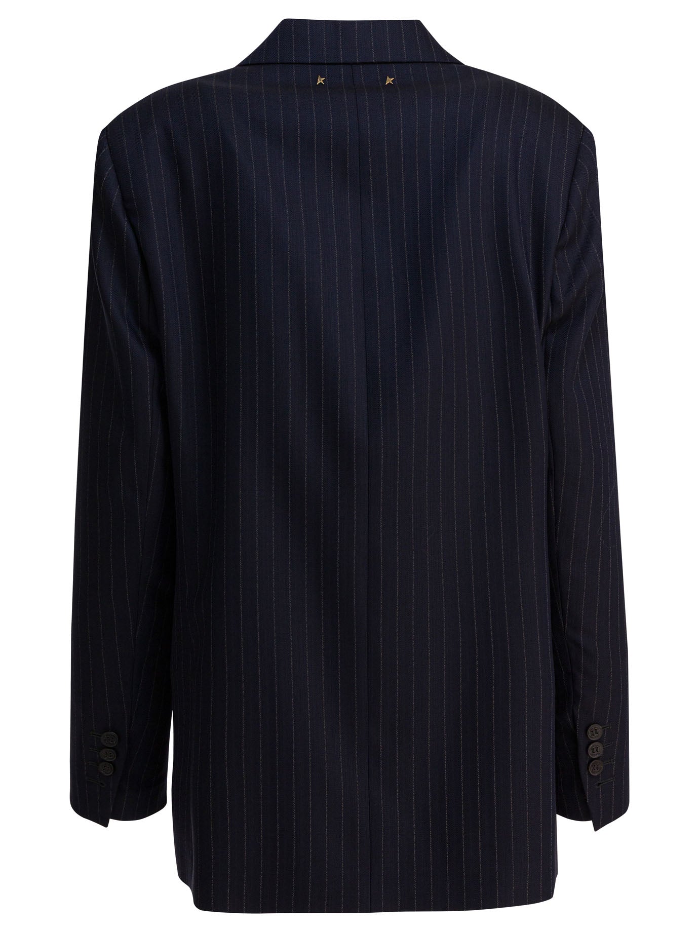 Golden Goose Single-Breasted Pinstripe Blazer Jacket
