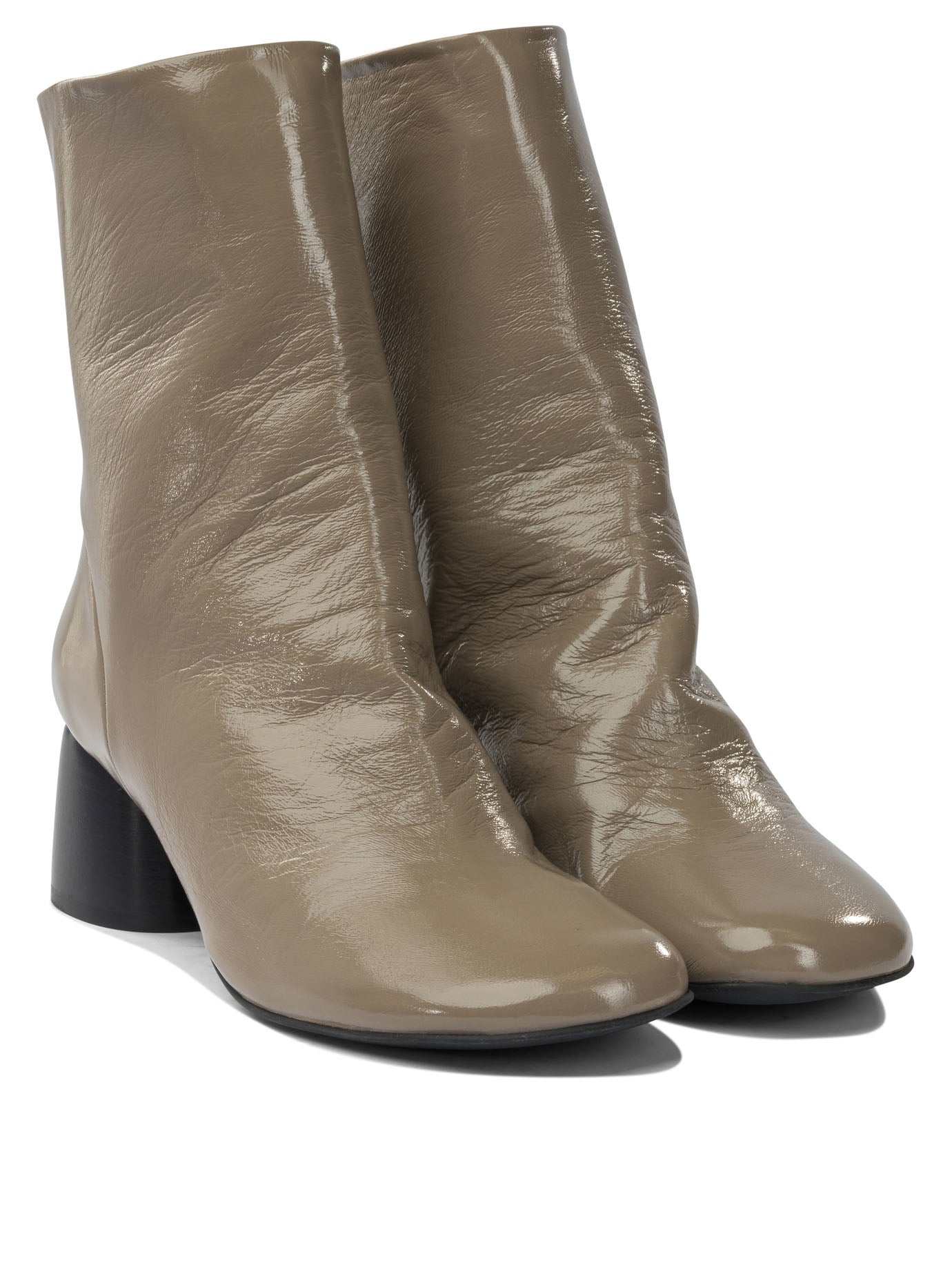 Halmanera Leather Zippered Ankle Boots