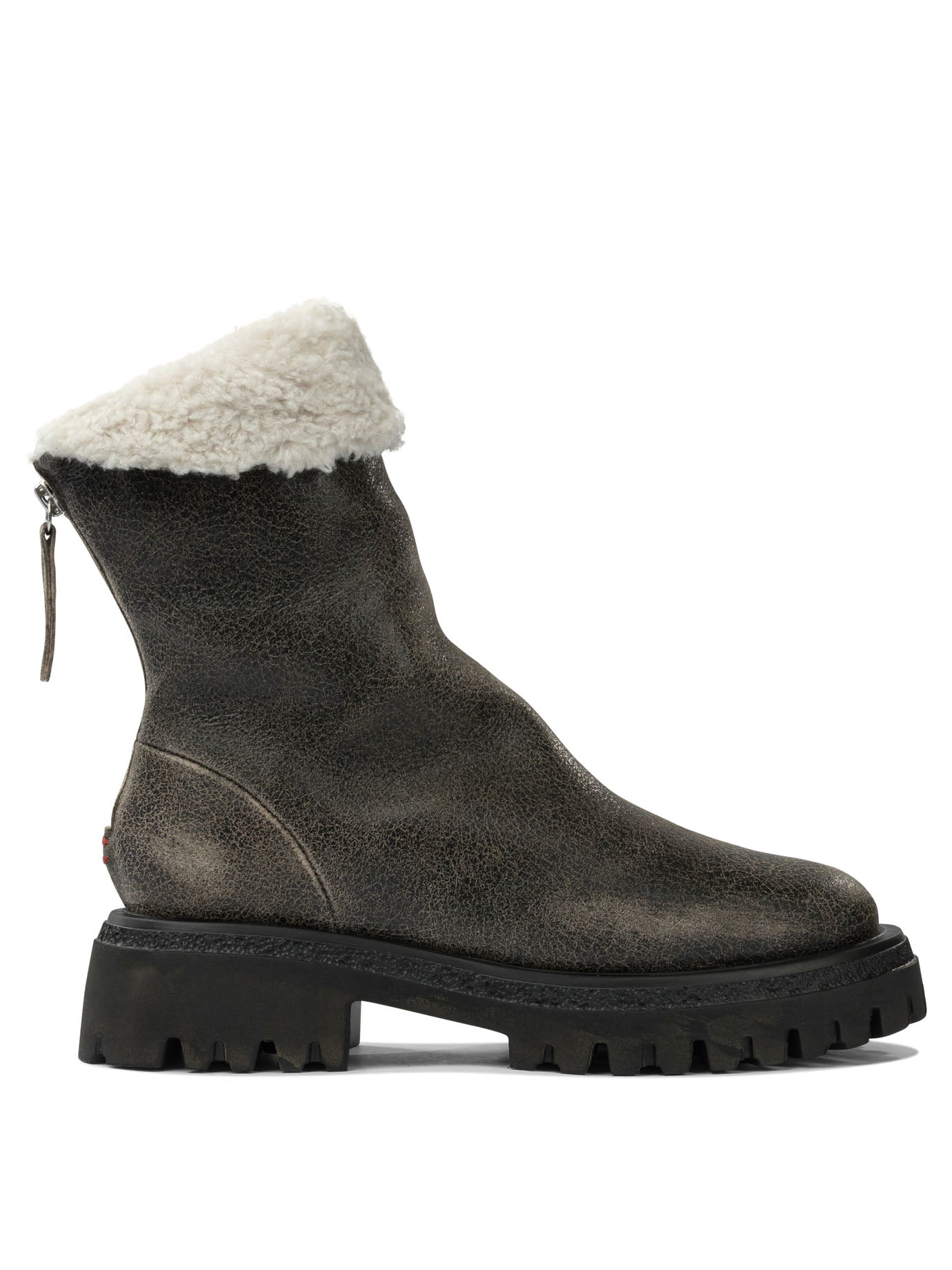 Halmanera Leather Zippered Ankle Boots