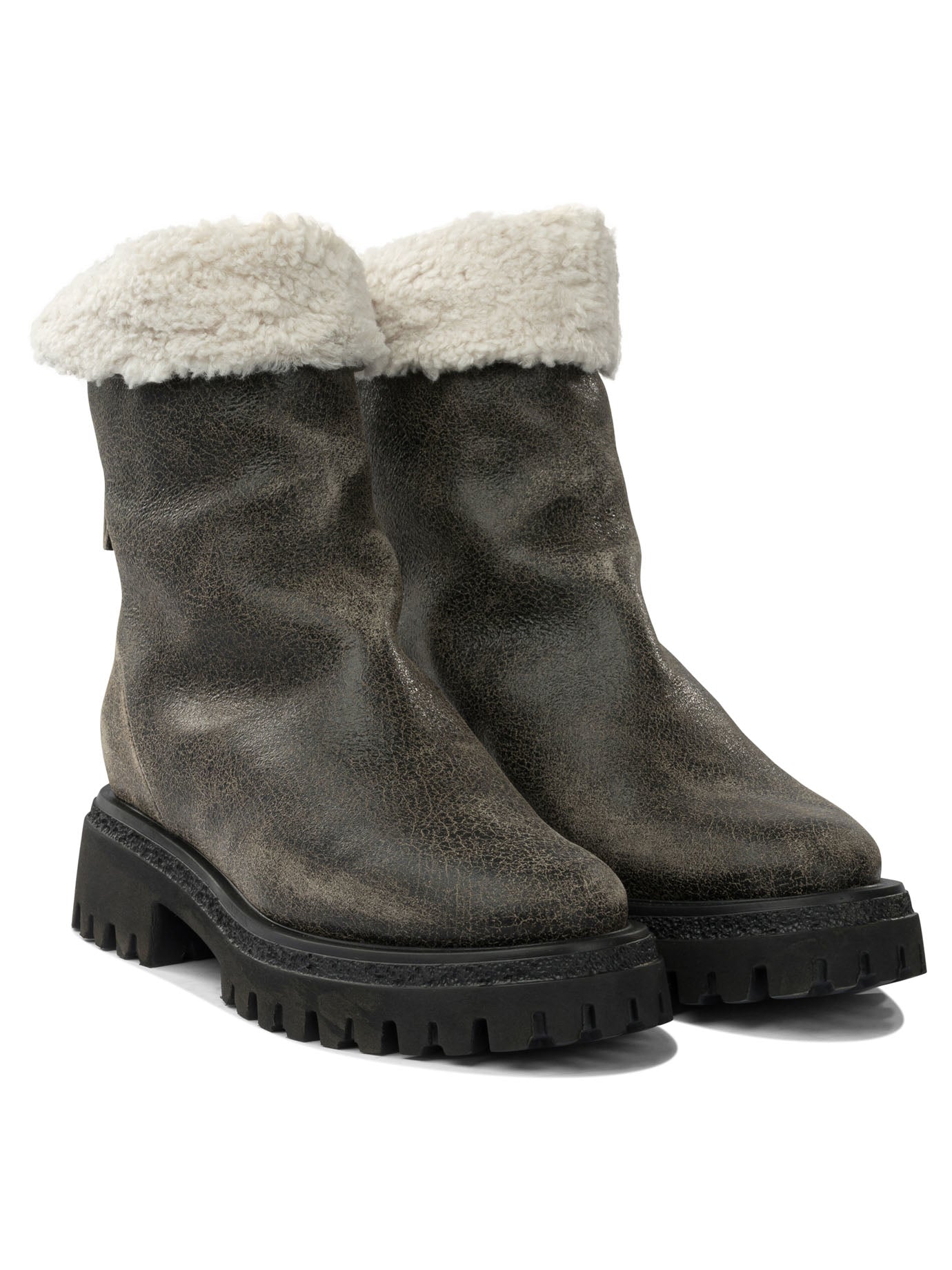 Halmanera Leather Zippered Ankle Boots