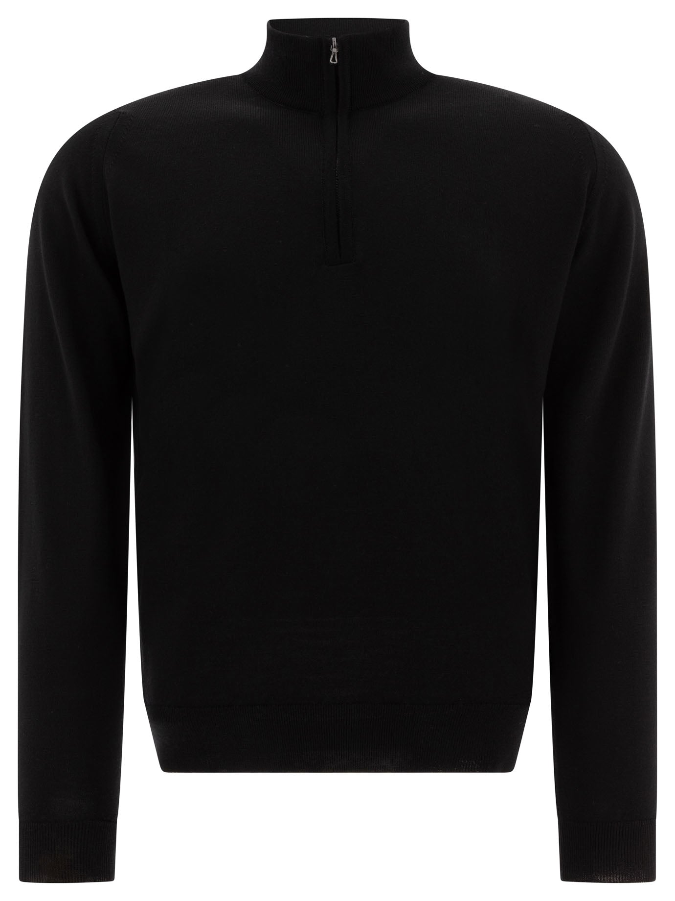 John Smedley Merino Wool Tapton Half-Zip Sweater