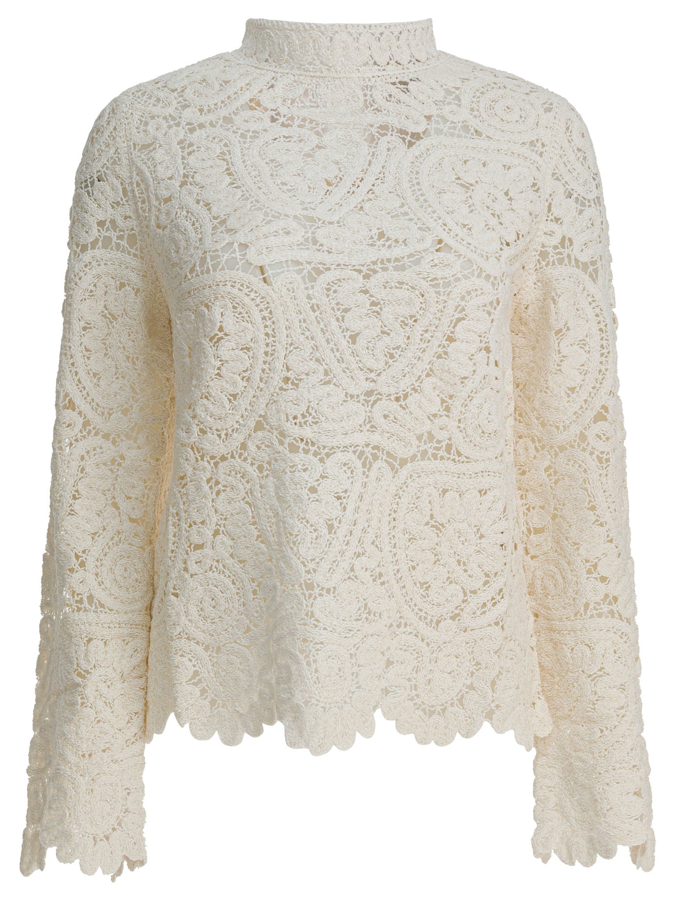 LouLou De Saison Perforated Silk Wade Sweater