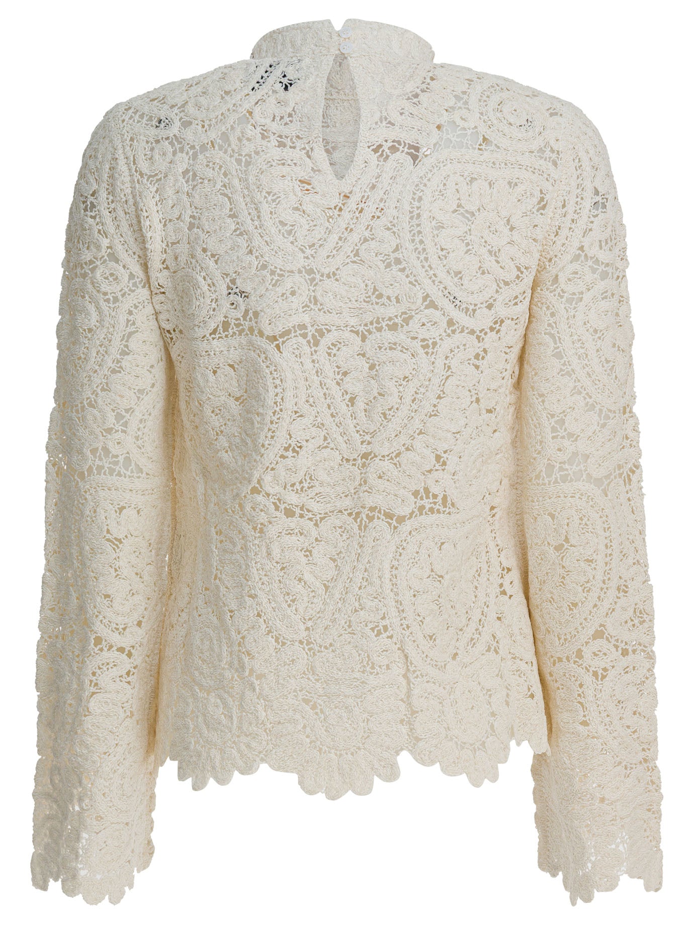 LouLou De Saison Perforated Silk Wade Sweater
