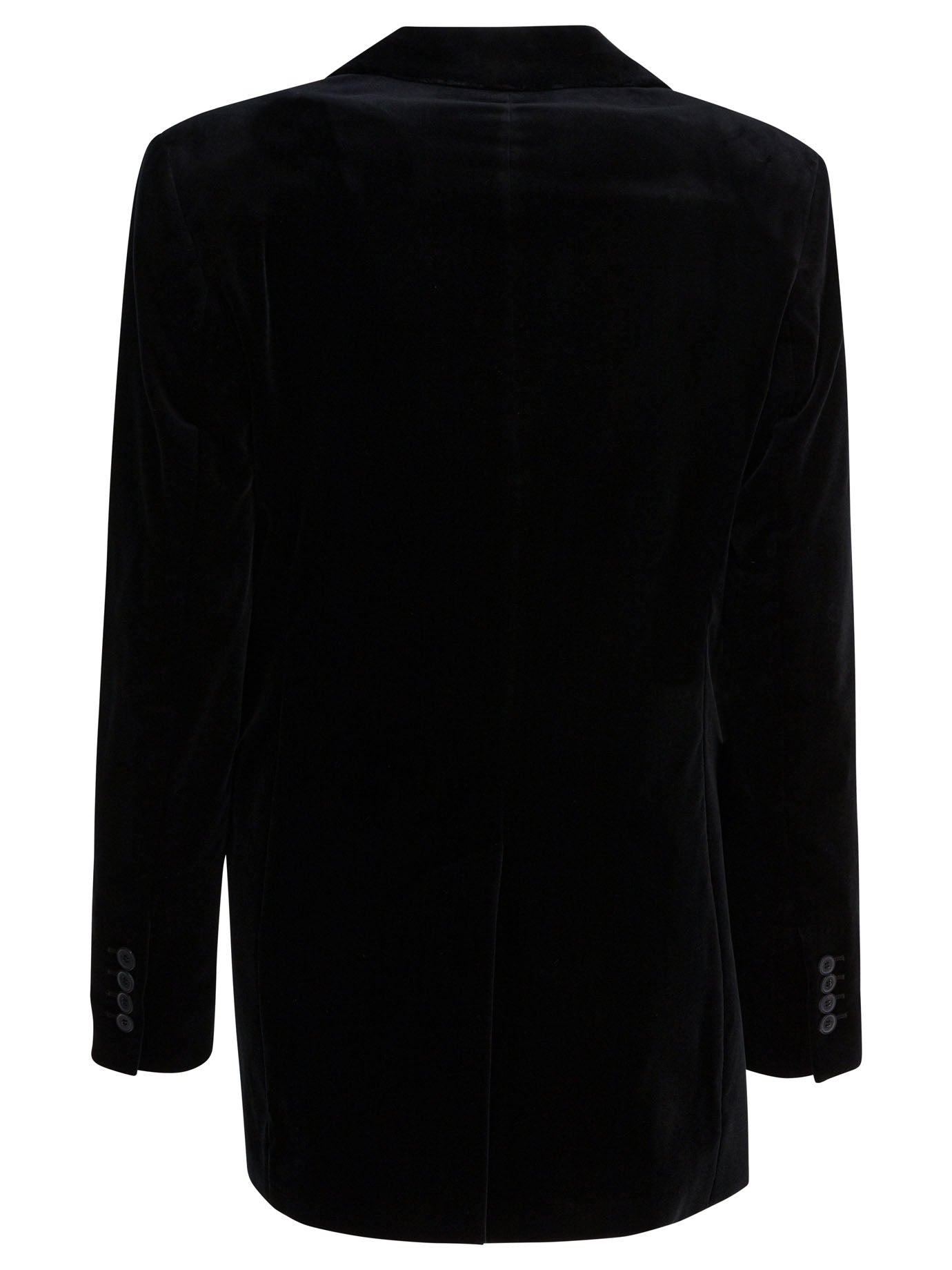 Max Mara Double-Breasted Velvet Blazer
