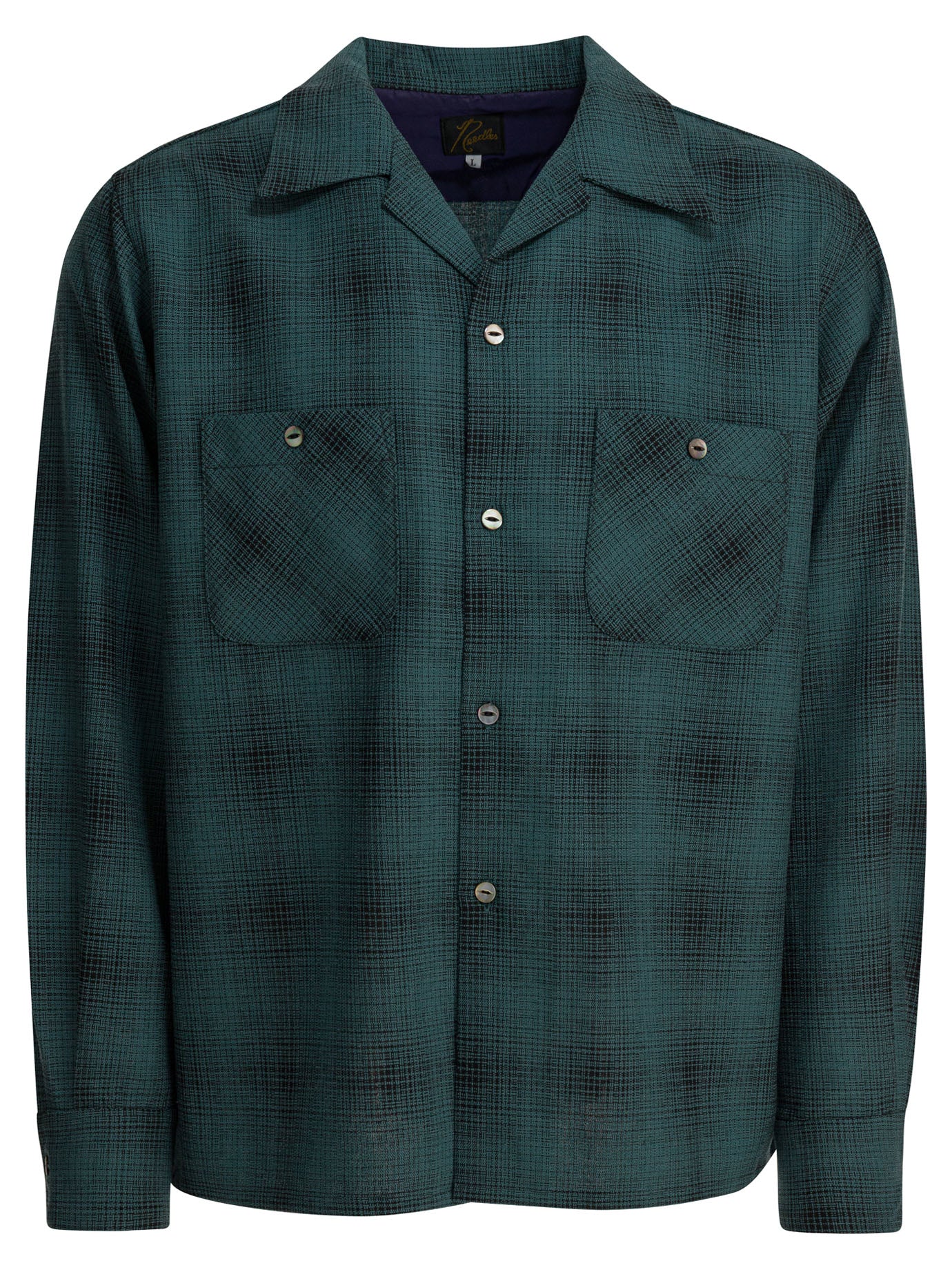 Needles Checked Wool One-Up Shirt