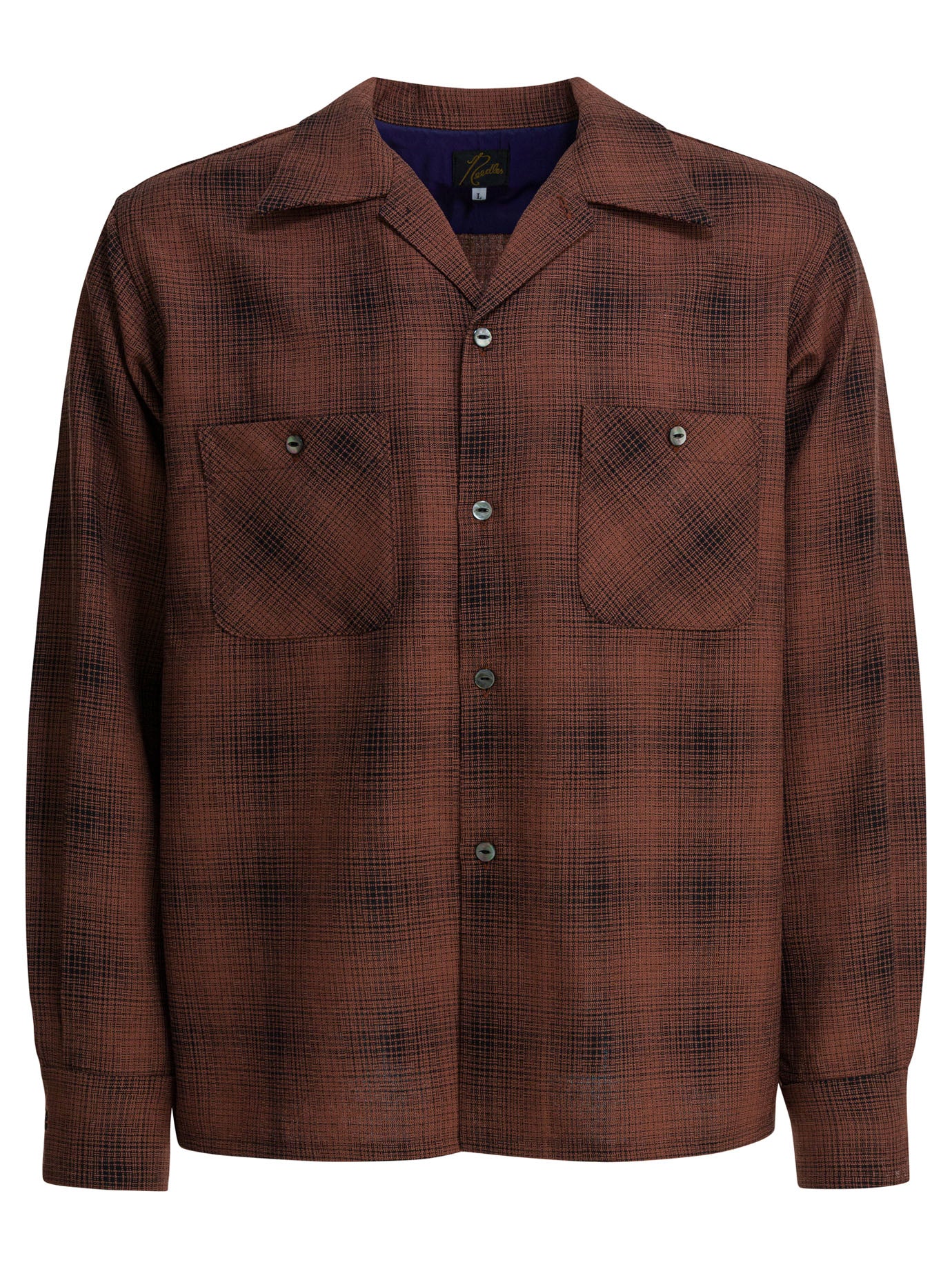 Needles Checked Wool One-Up Shirt