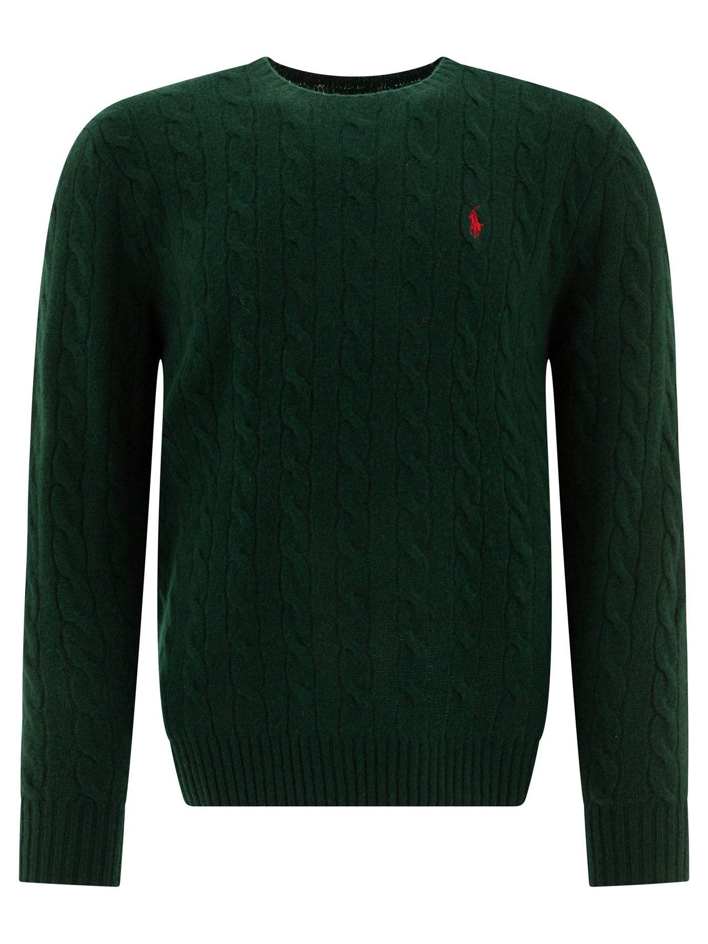 Polo Ralph Lauren Wool And Cashmere Crewneck Sweater With Logo
