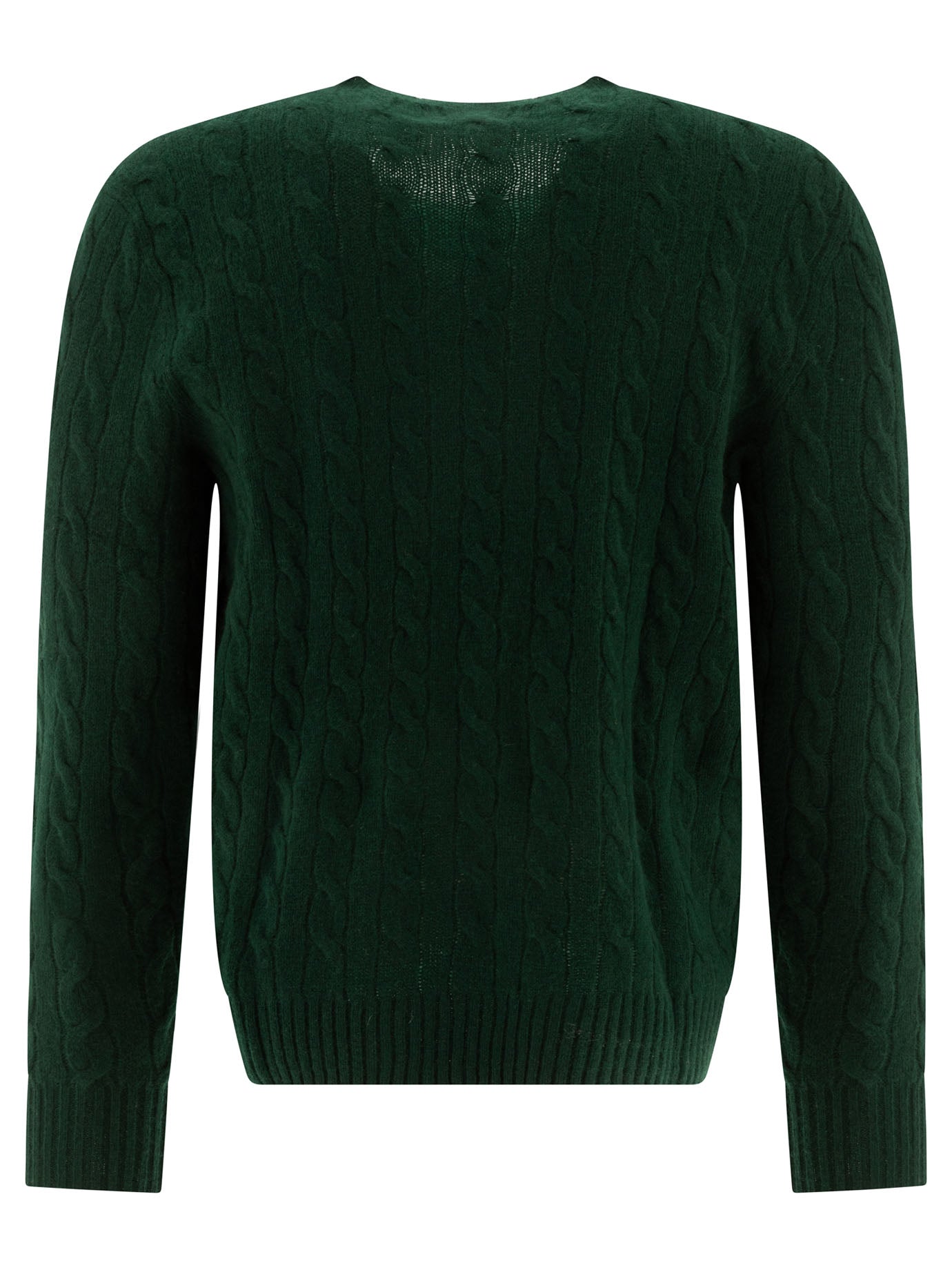 Polo Ralph Lauren Wool And Cashmere Crewneck Sweater With Logo