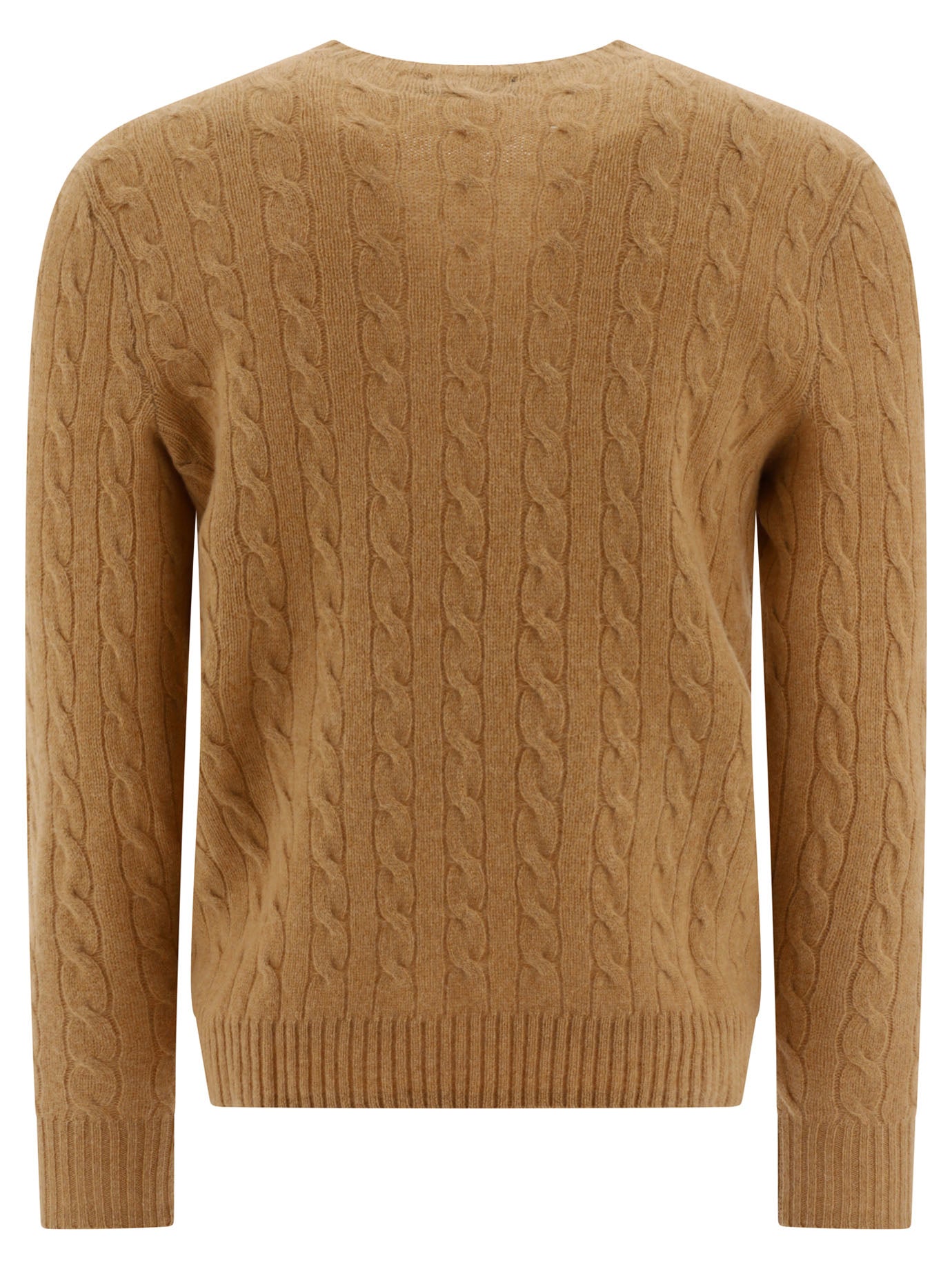 Polo Ralph Lauren Wool And Cashmere Crewneck Sweater With Logo