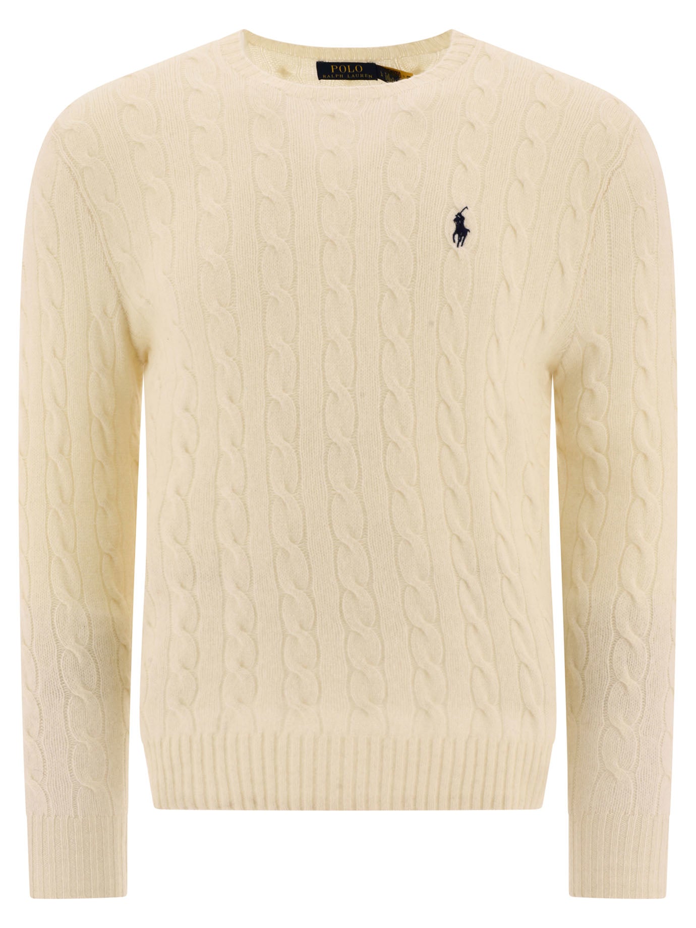 Polo Ralph Lauren Wool And Cashmere Crewneck Sweater With Logo