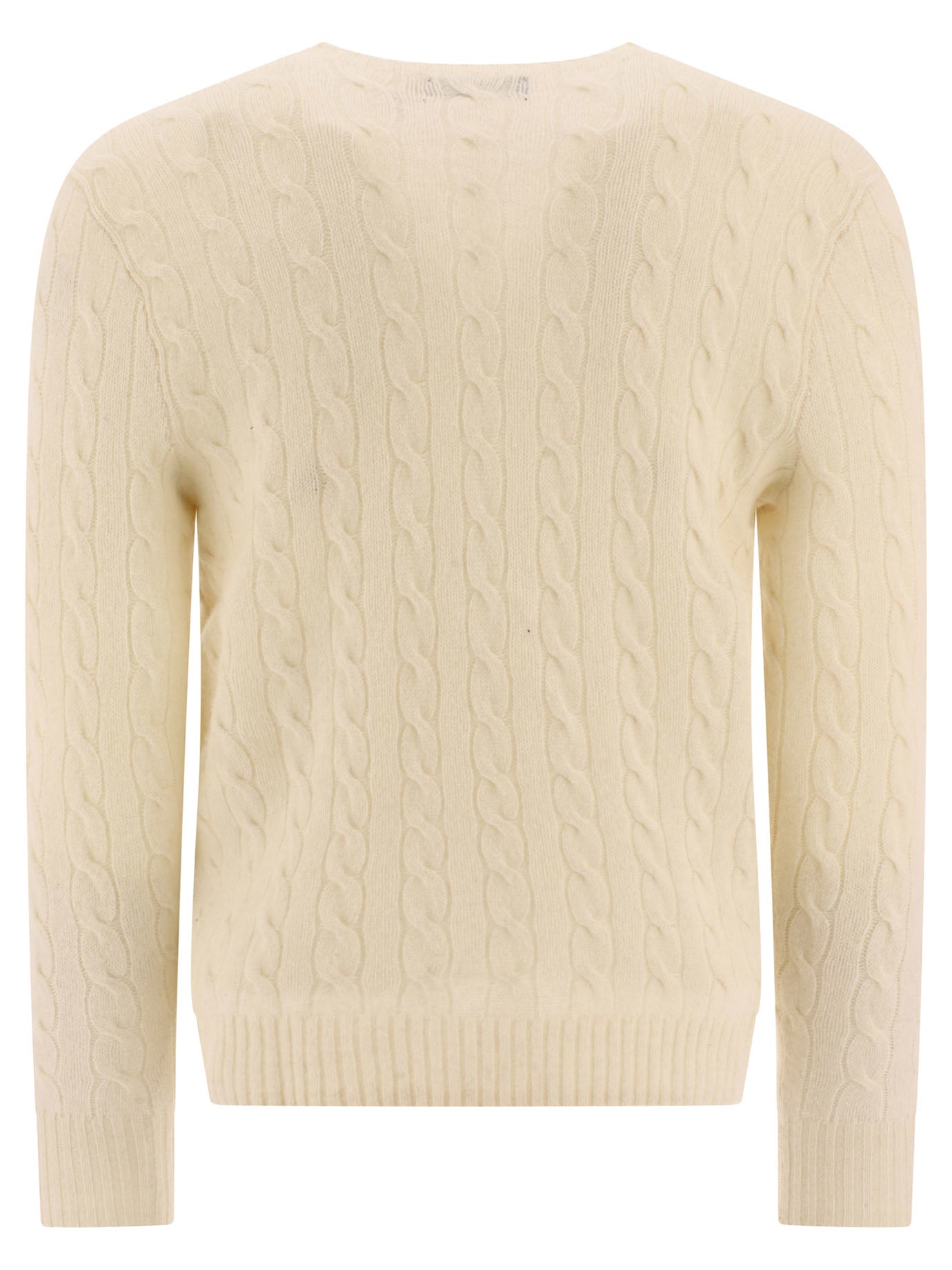 Polo Ralph Lauren Wool And Cashmere Crewneck Sweater With Logo