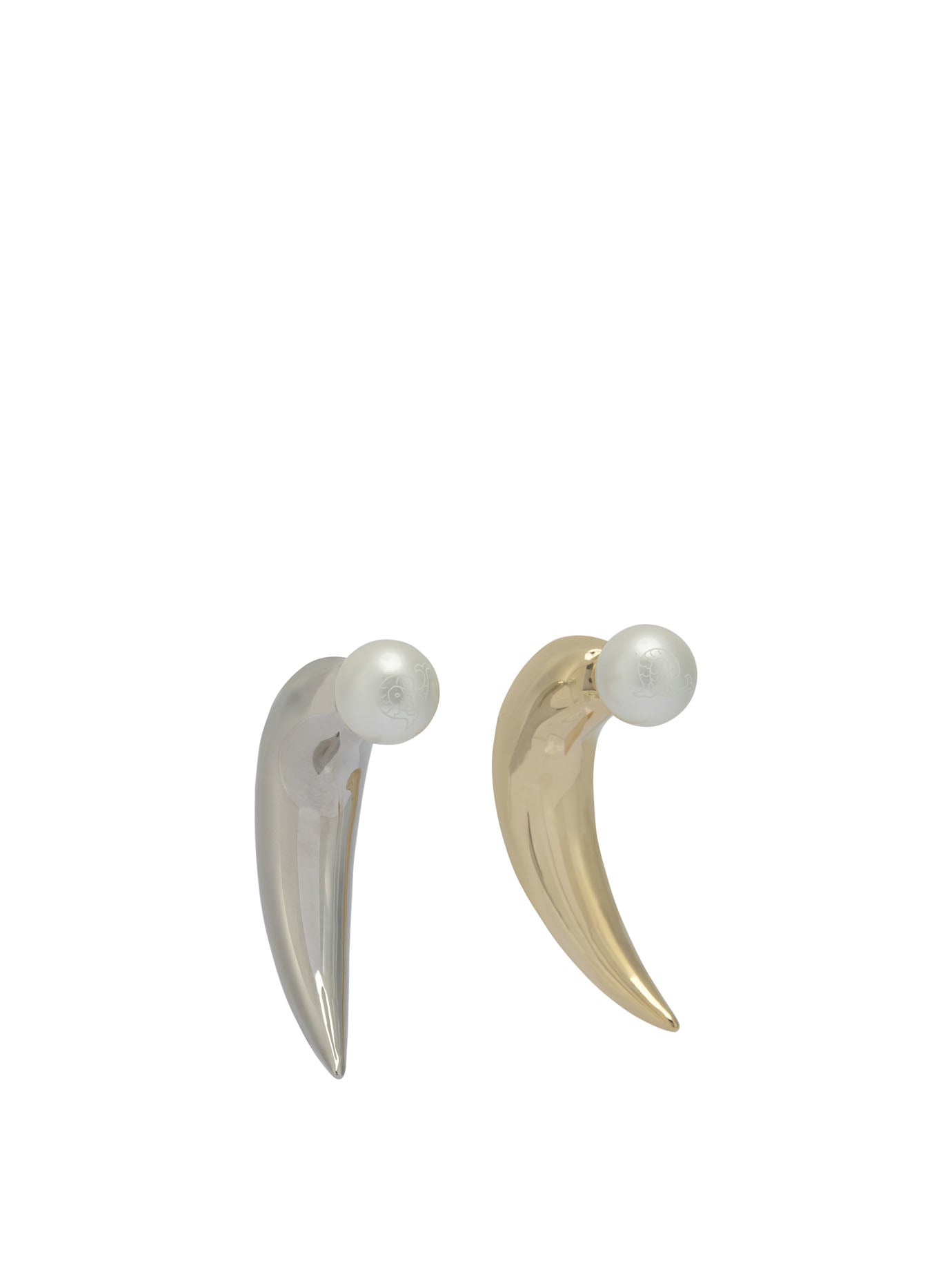 Pucci Horn Earrings With Pearl