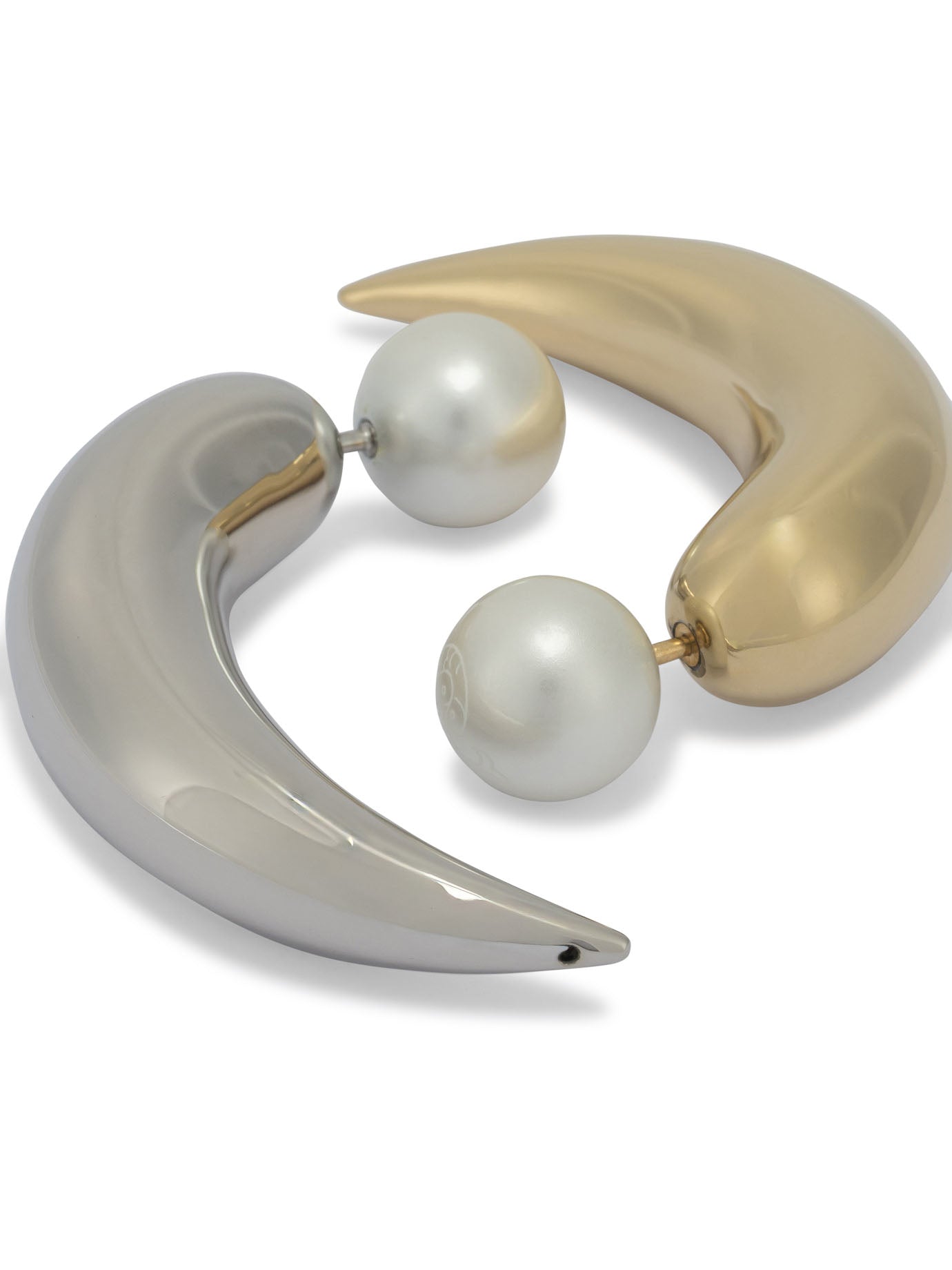 Pucci Horn Earrings With Pearl