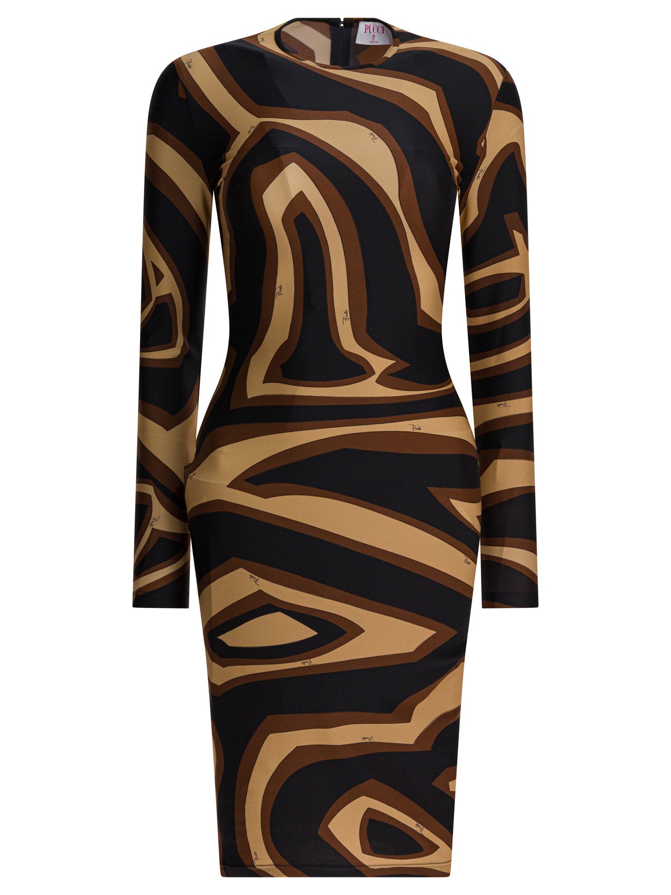 Pucci Midi Dress With Labirinto Print