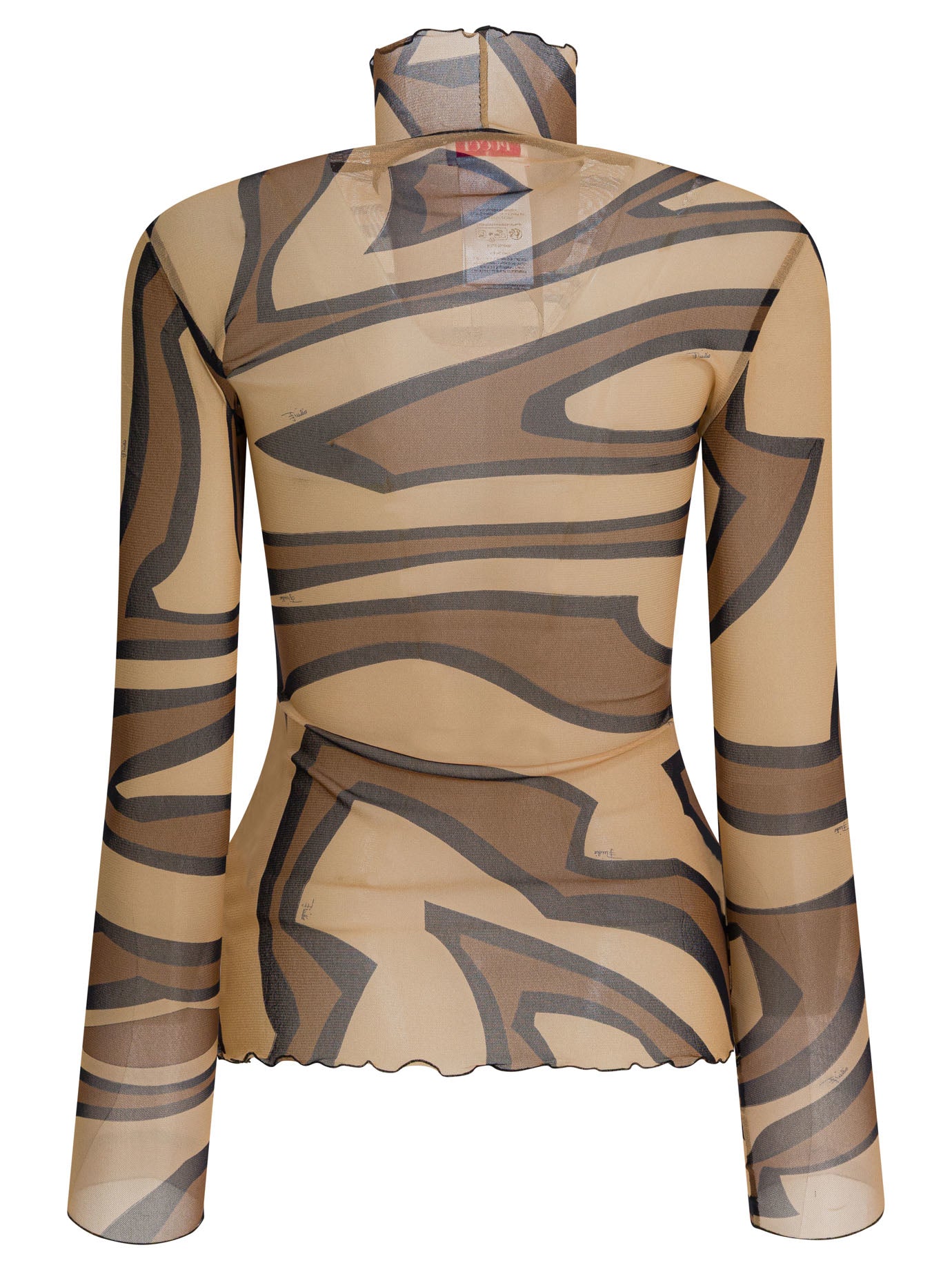 Pucci Labirinto Print Tulle T-Shirt