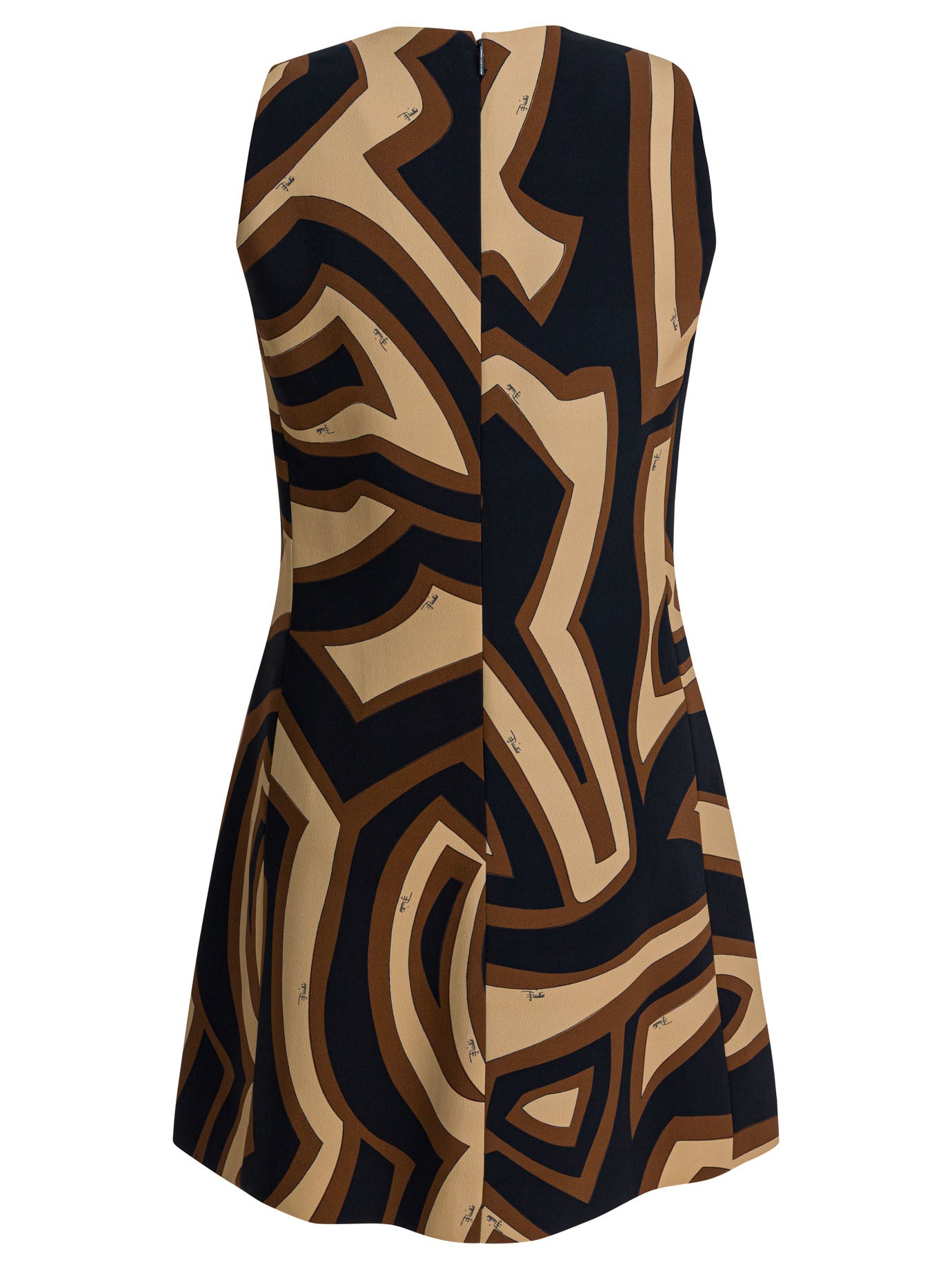 Pucci Labirinto Print Trapeze Dress