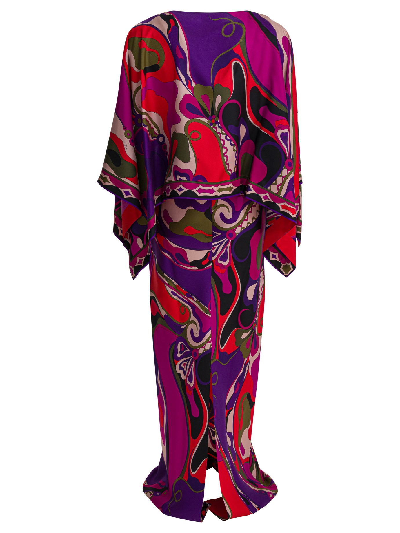 Pucci Orchidee Print Silk Long Dress