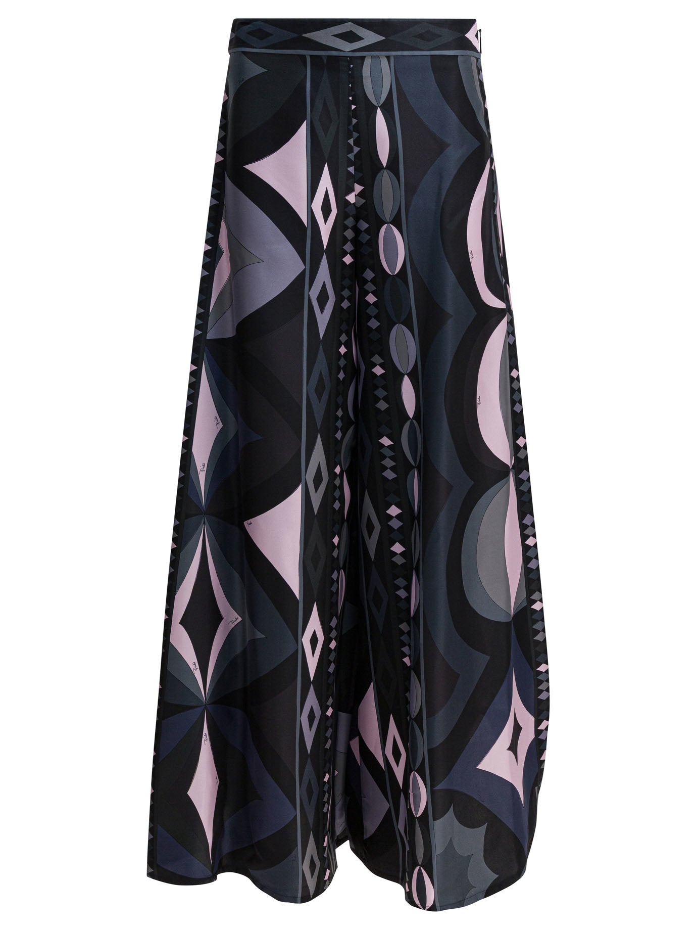 Pucci Silk Pants With Collane Print