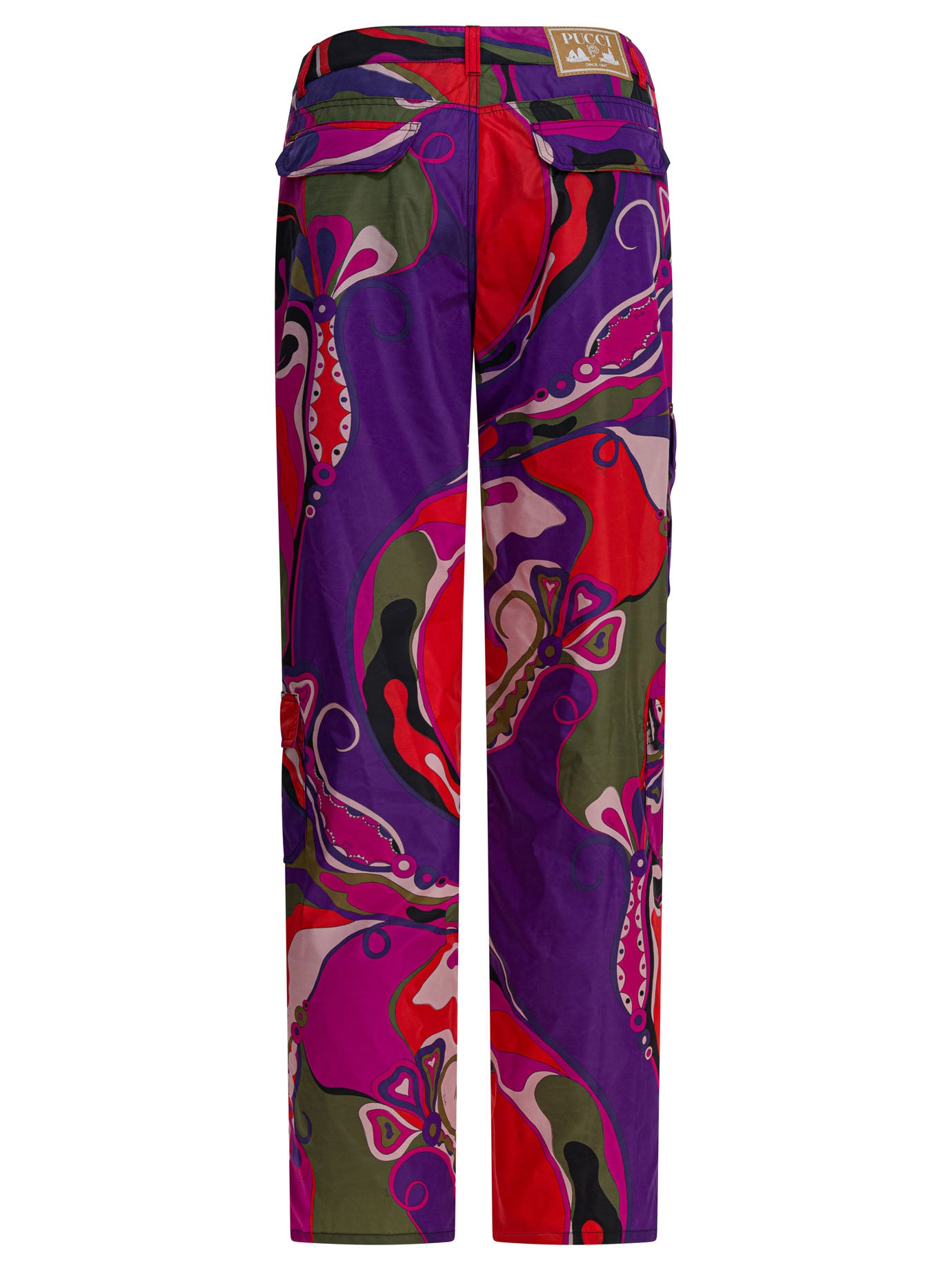 Pucci Cargo Pants With Orchidee Print