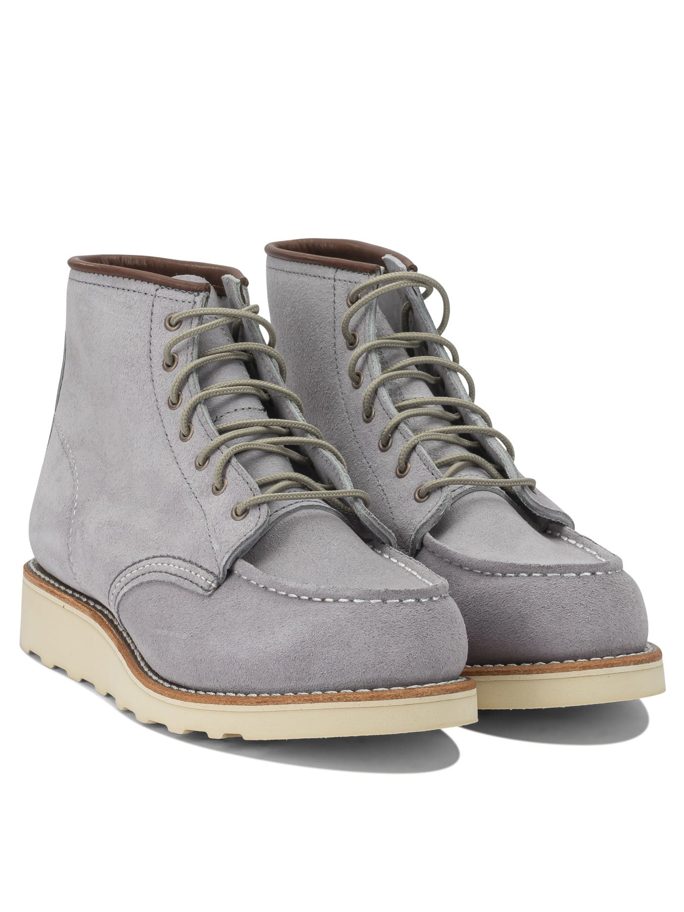 Red Wing Shoes 6'' Moc Toe 3300 Dusty Lavender Abilene Lace-Up Ankle Boots
