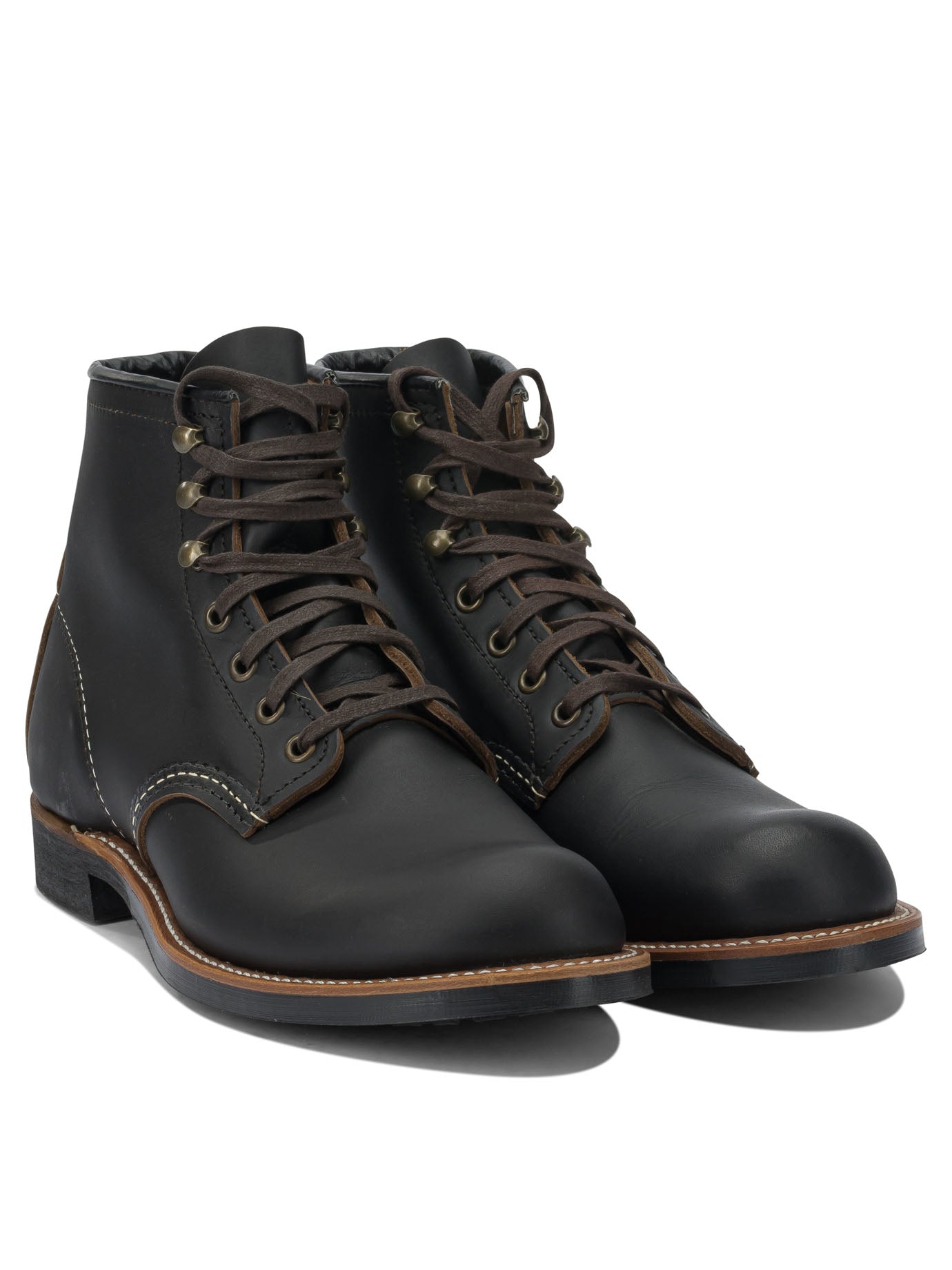 Red Wing Shoes Blacksmith 3345 Black Prairie Lace-Up Ankle Boots
