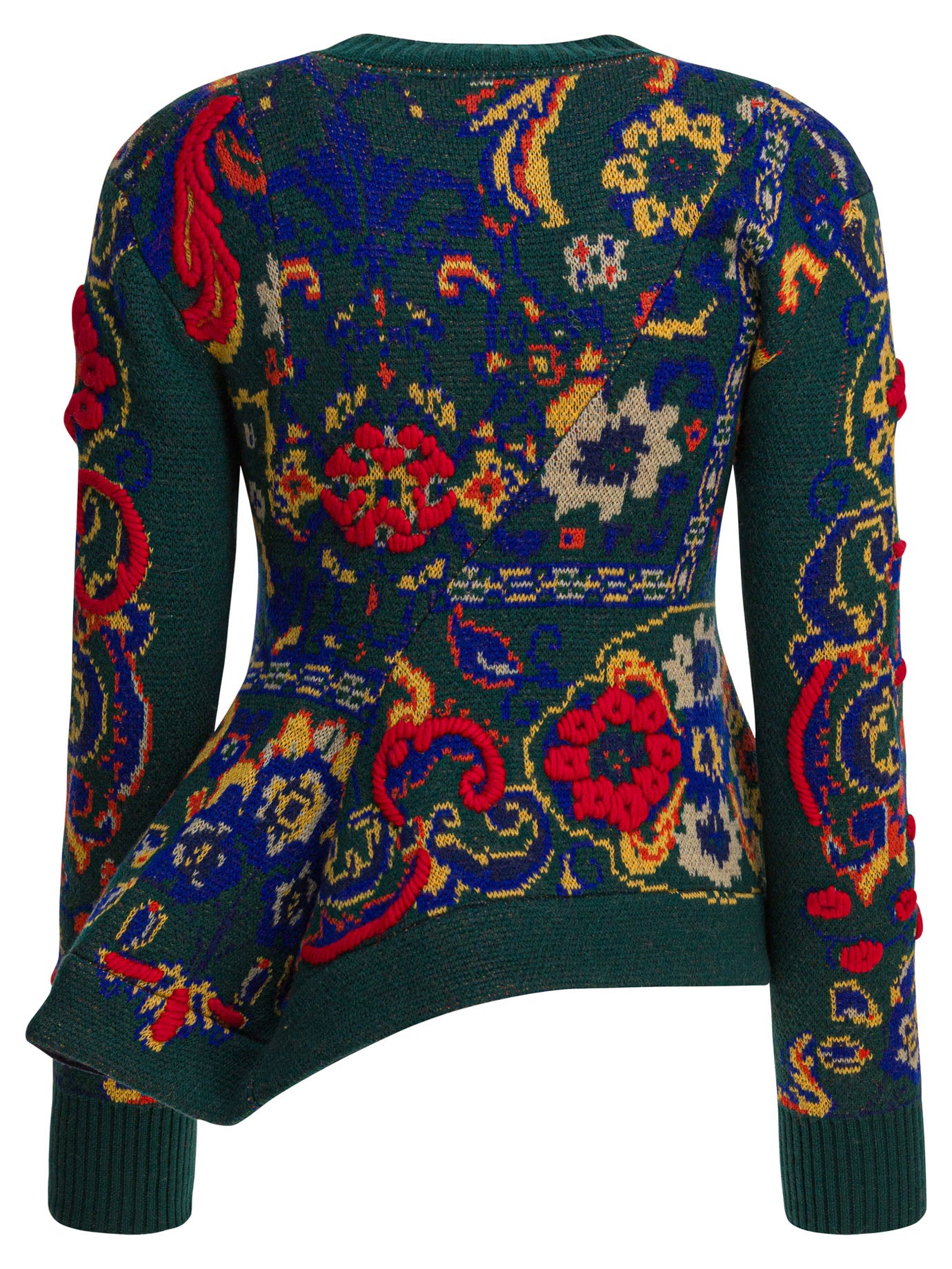 Sacai Floral Jacquard Knit Sweater