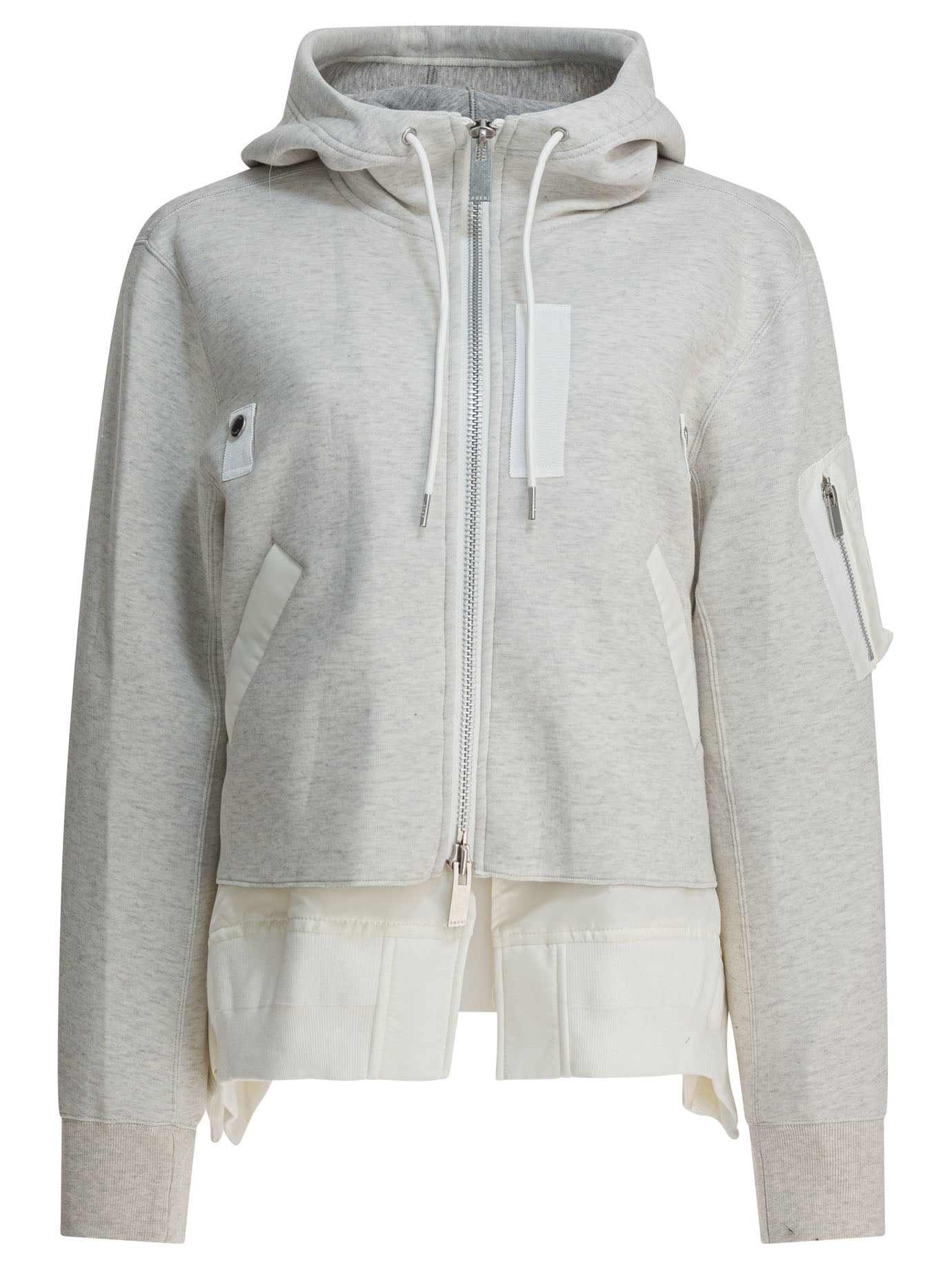Sacai Cotton Zippered Sweatshirt