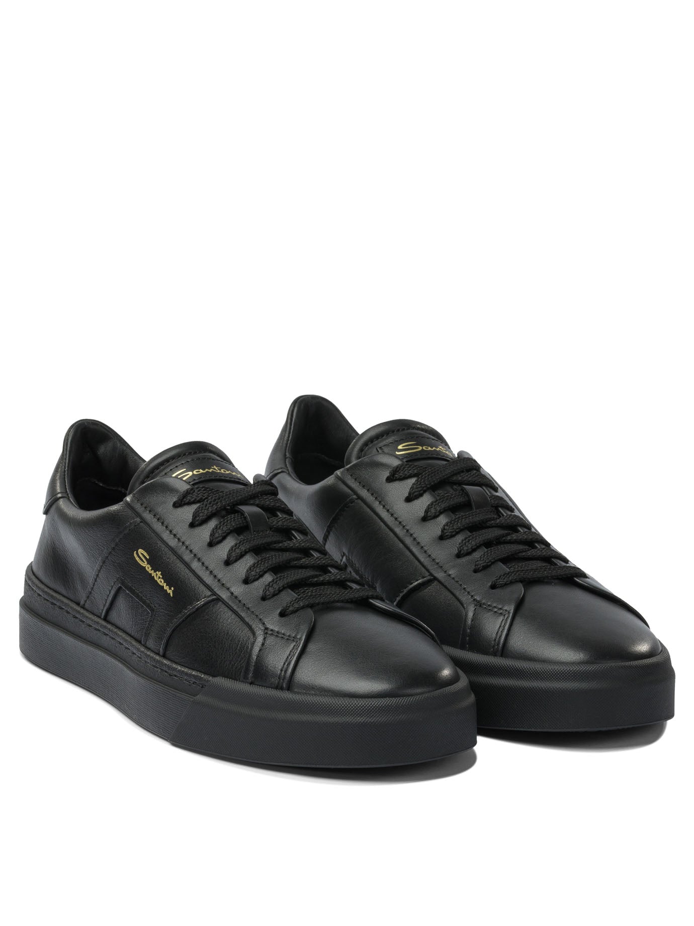 Santoni Double Buckle Sneakers