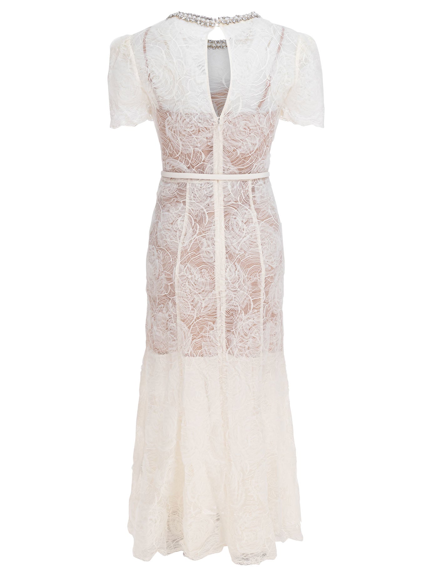 Self-portrait Lace And Tulle Midi Dress