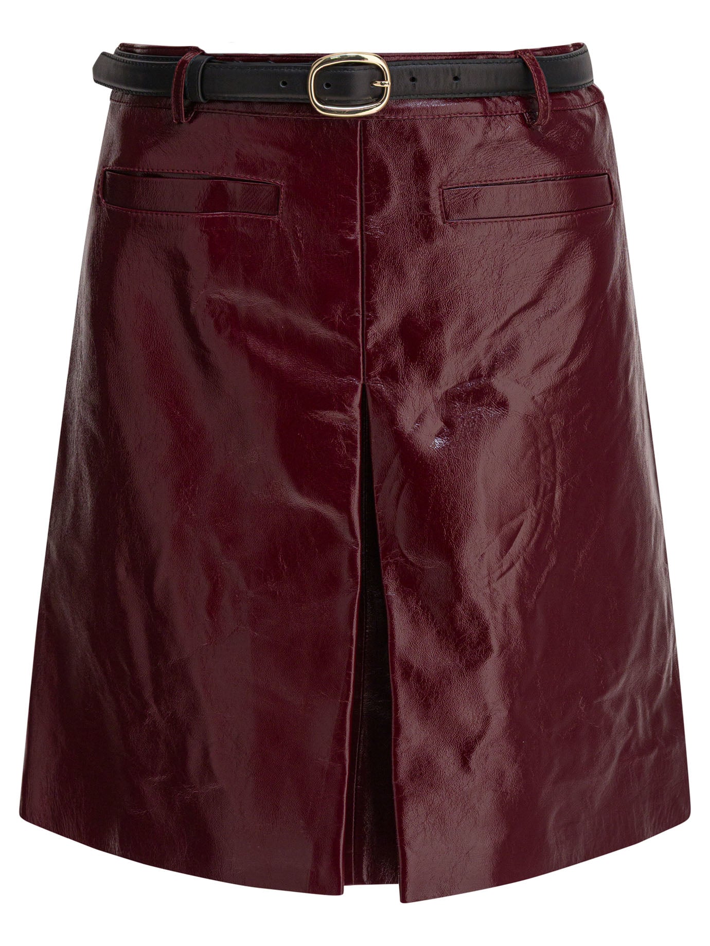 Self-portrait Leather Miniskirt