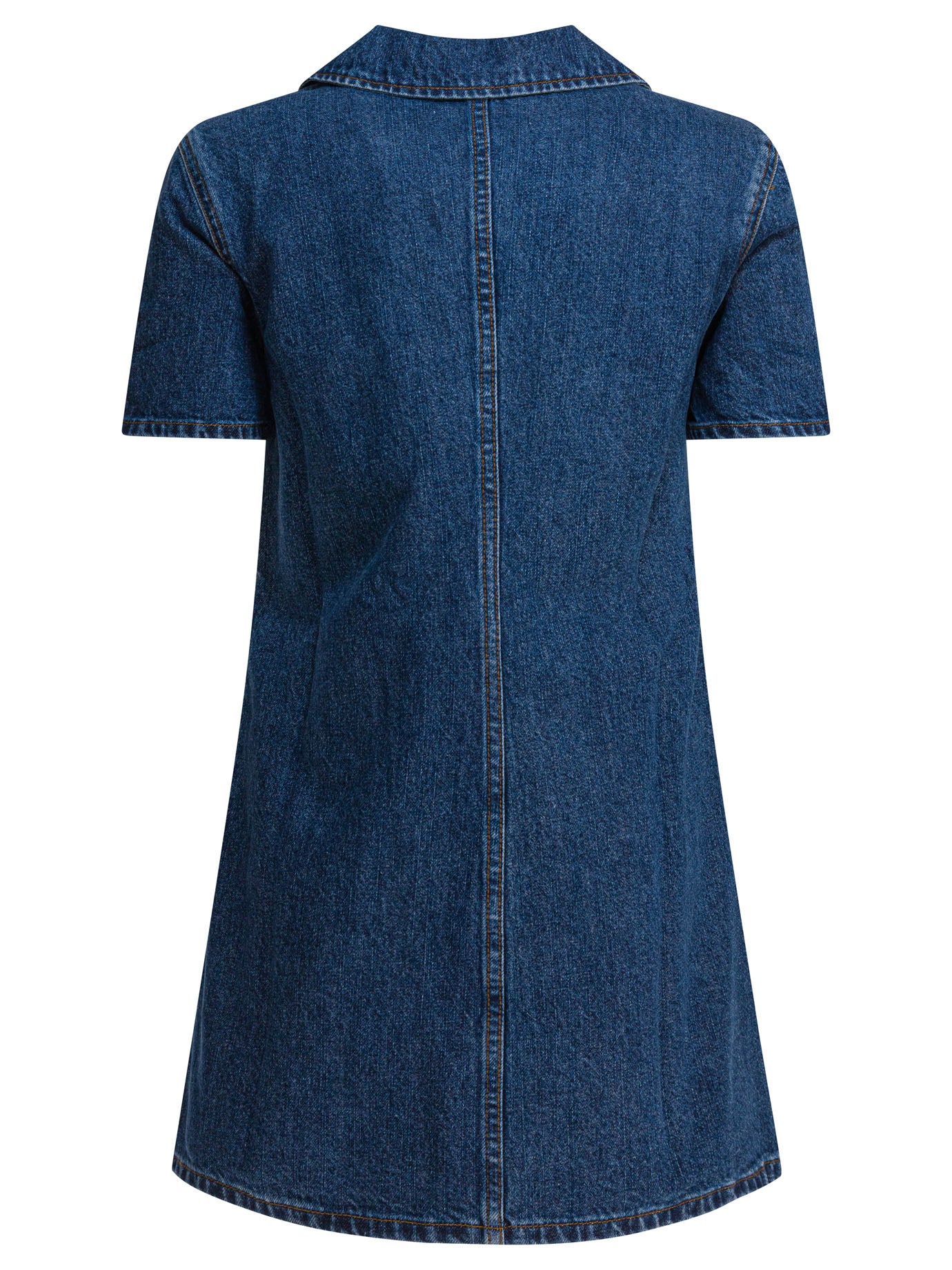Self-portrait Denim Dress With Bow Detail