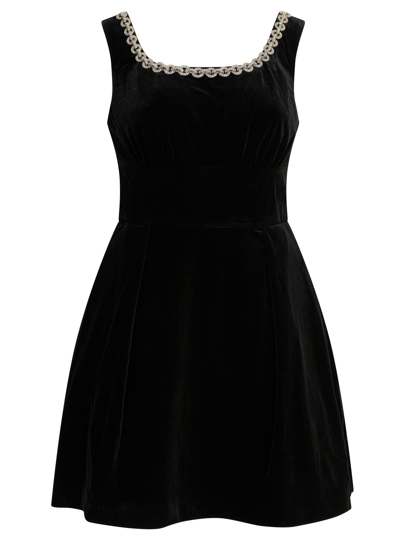 Self-portrait Velvet Flared Dress