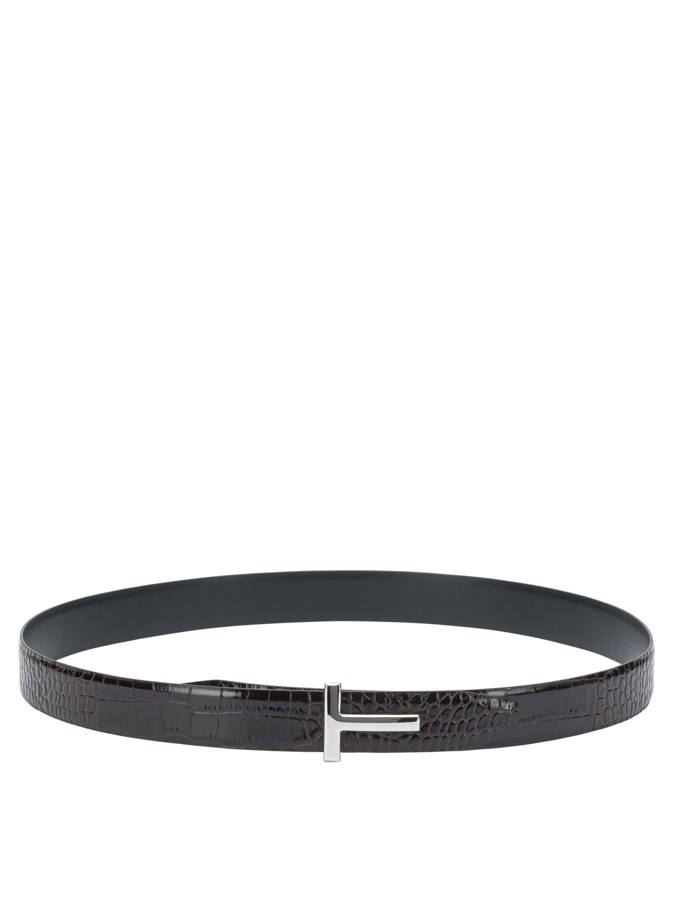 Tom Ford Belt With Crocodile Print