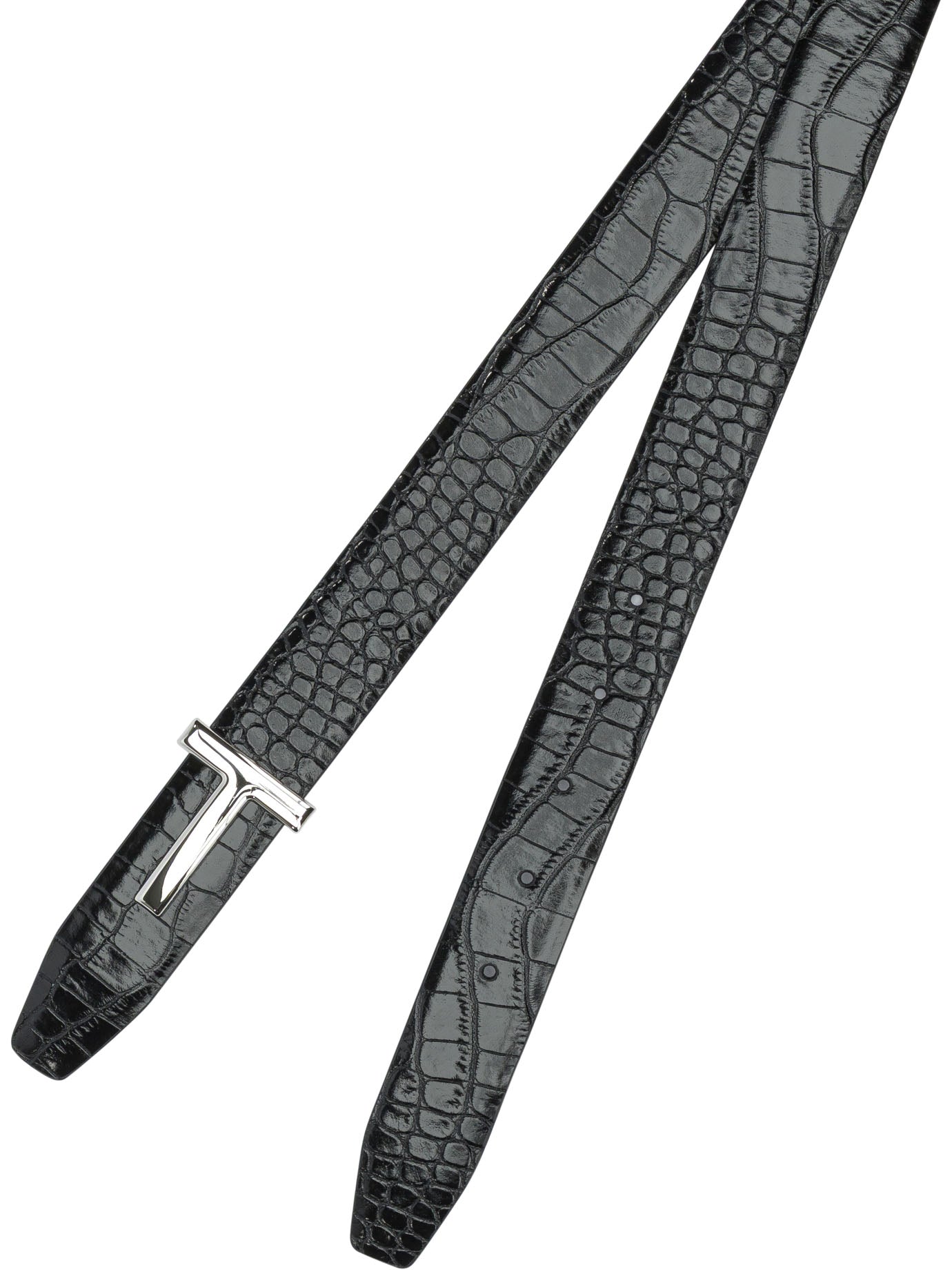 Tom Ford Belt With Crocodile Print